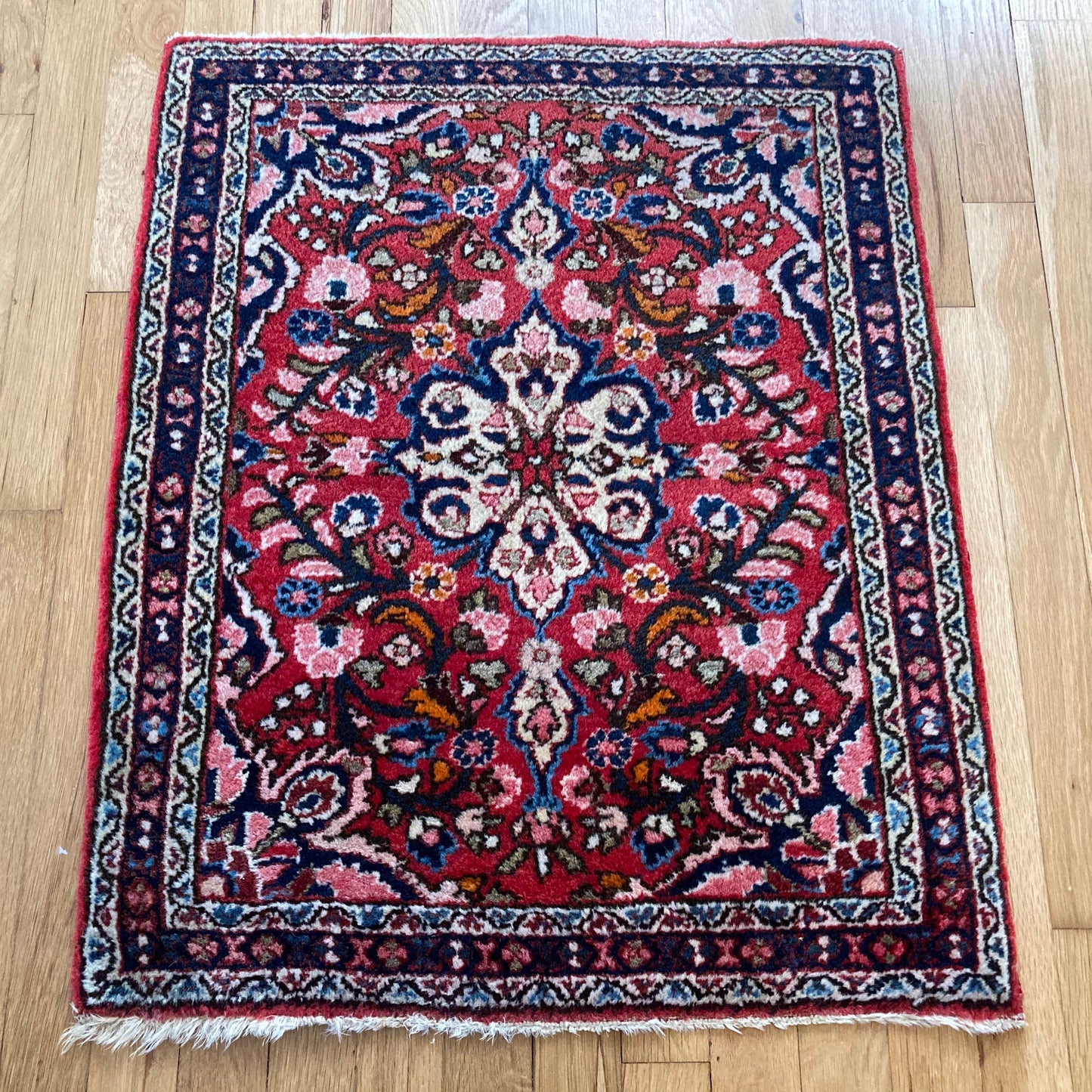 Vintage Rug, 2' 1 x 2' 7 Red