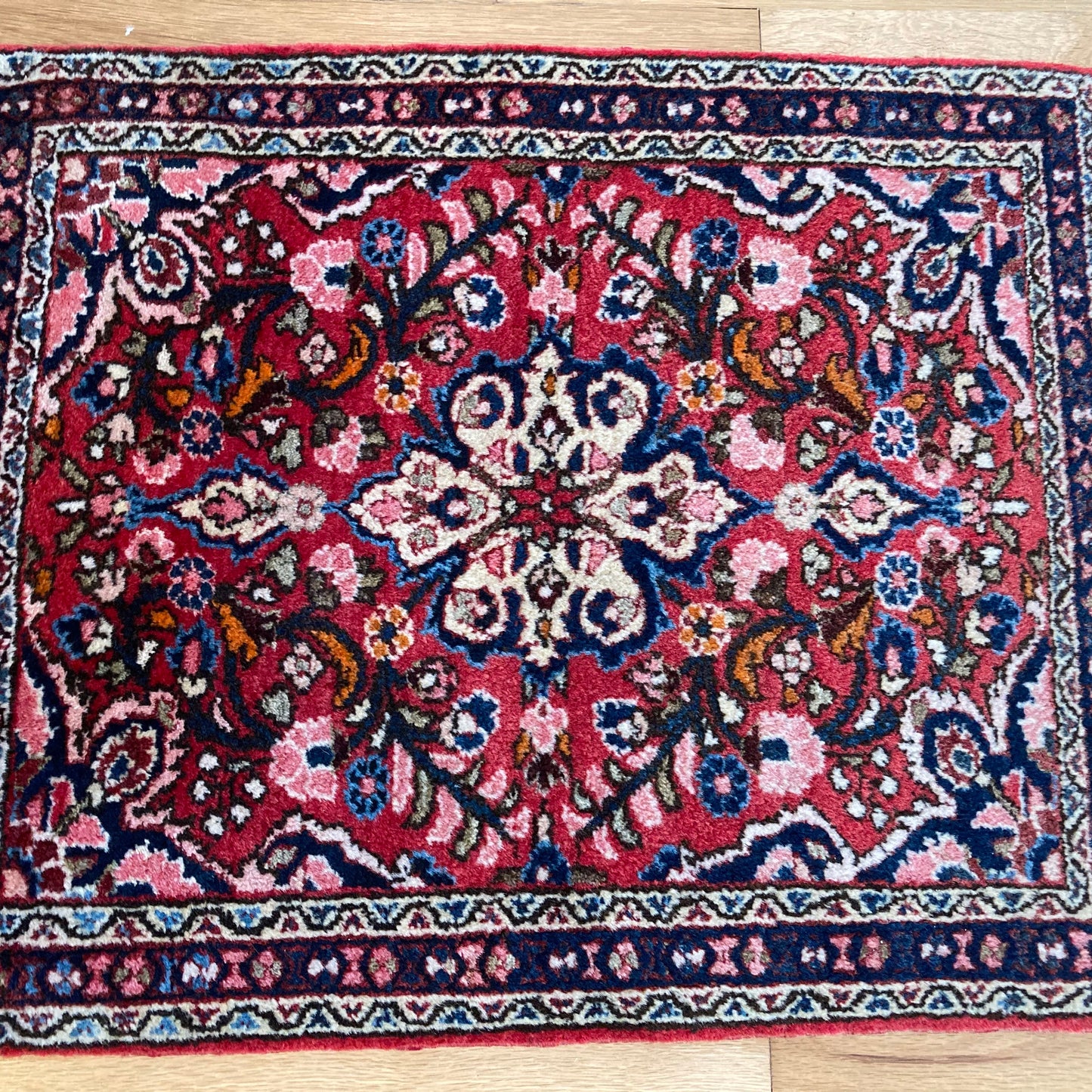 Vintage Rug, 2' 1 x 2' 7 Red
