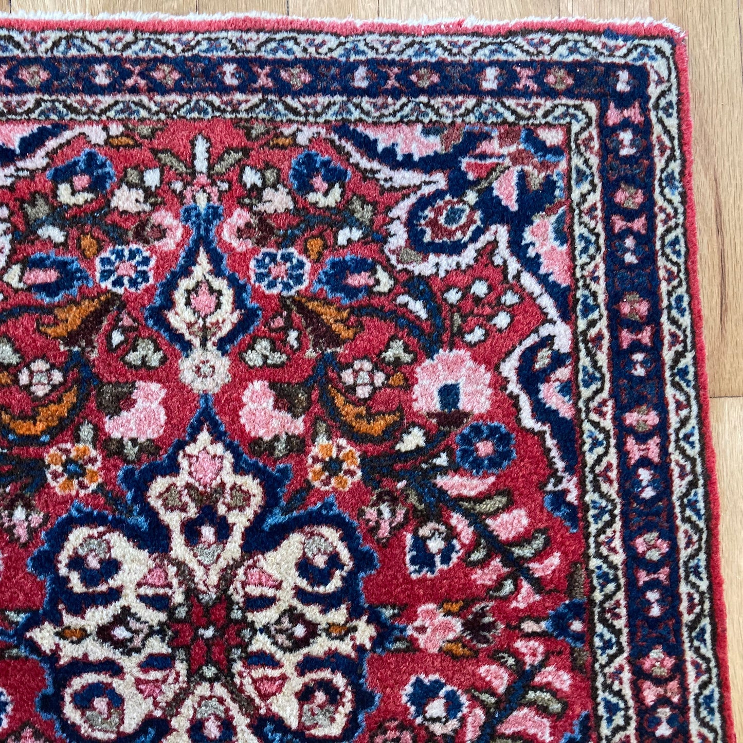 Vintage Rug, 2' 1 x 2' 7 Red