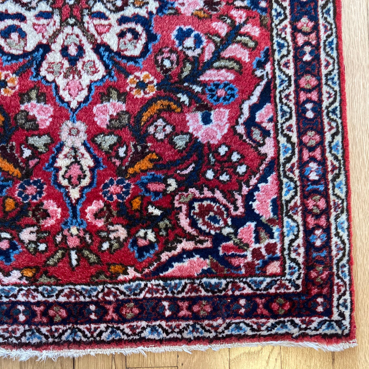 Vintage Rug, 2' 1 x 2' 7 Red