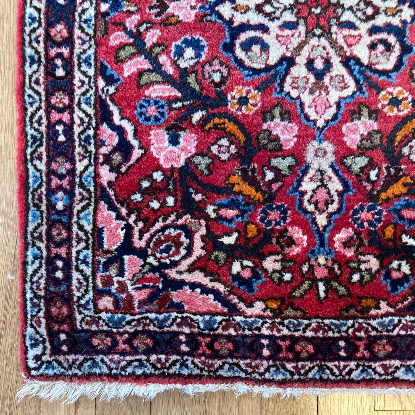 Vintage Rug, 2' 1 x 2' 7 Red