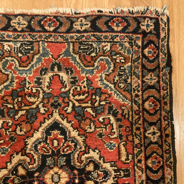 Vintage Rug, 1' 11 x 2' 9 Red