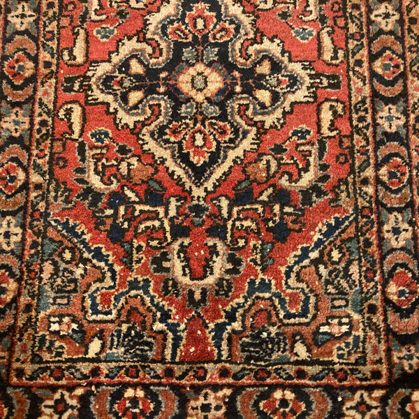 Vintage Rug, 1' 11 x 2' 9 Red