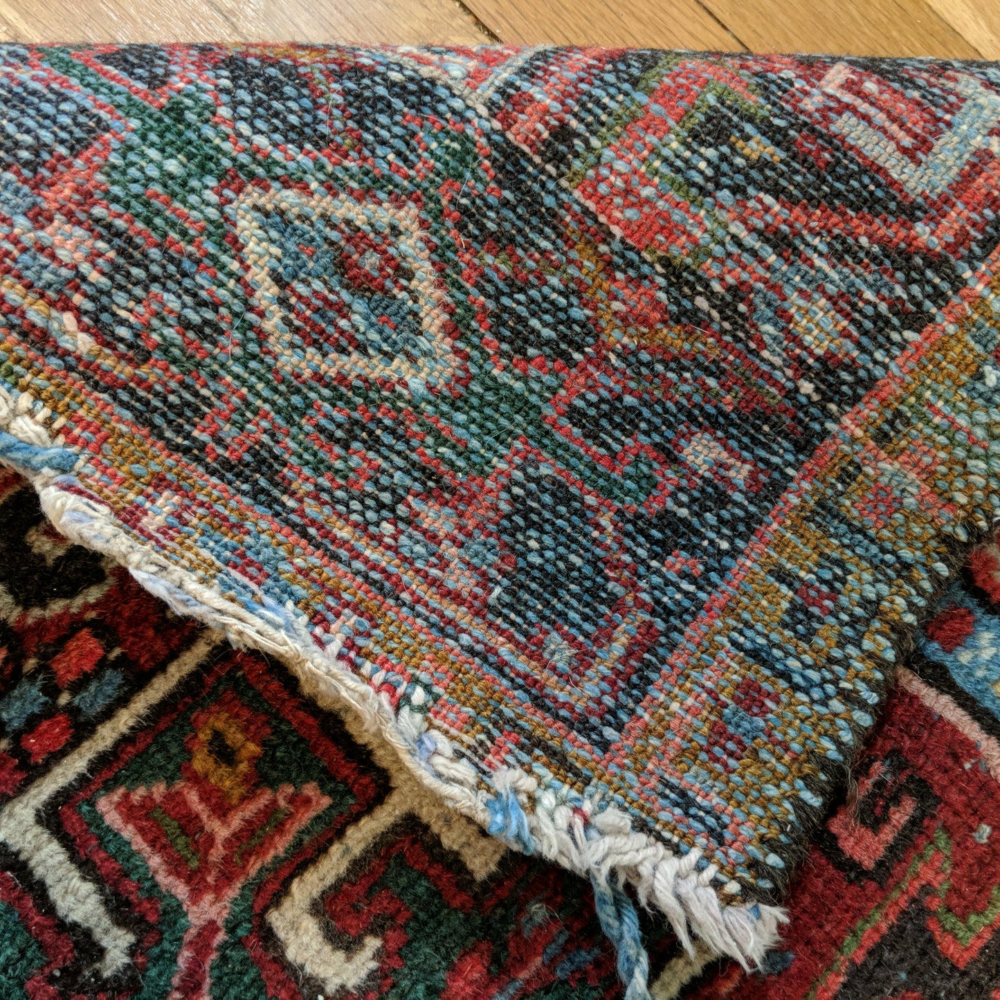 Vintage Rug, 3' 2 x 4' 7 Red Tribal