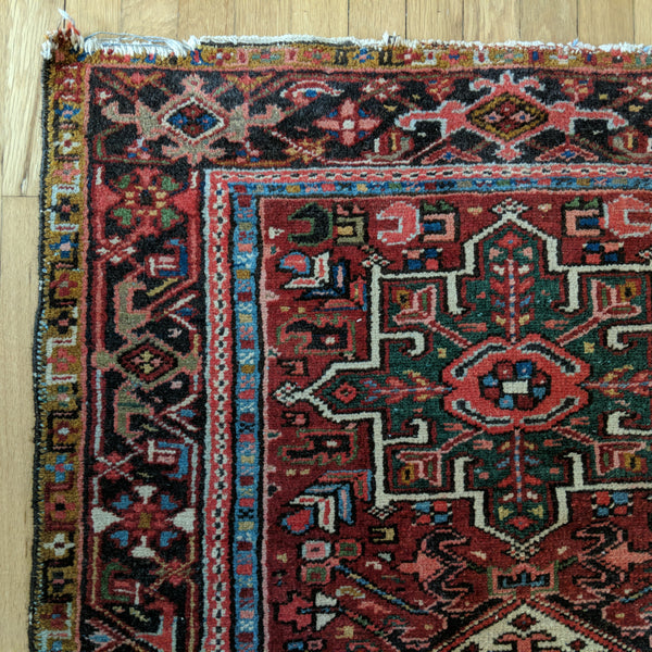 Vintage Rug, 3' 2 x 4' 7 Red Tribal