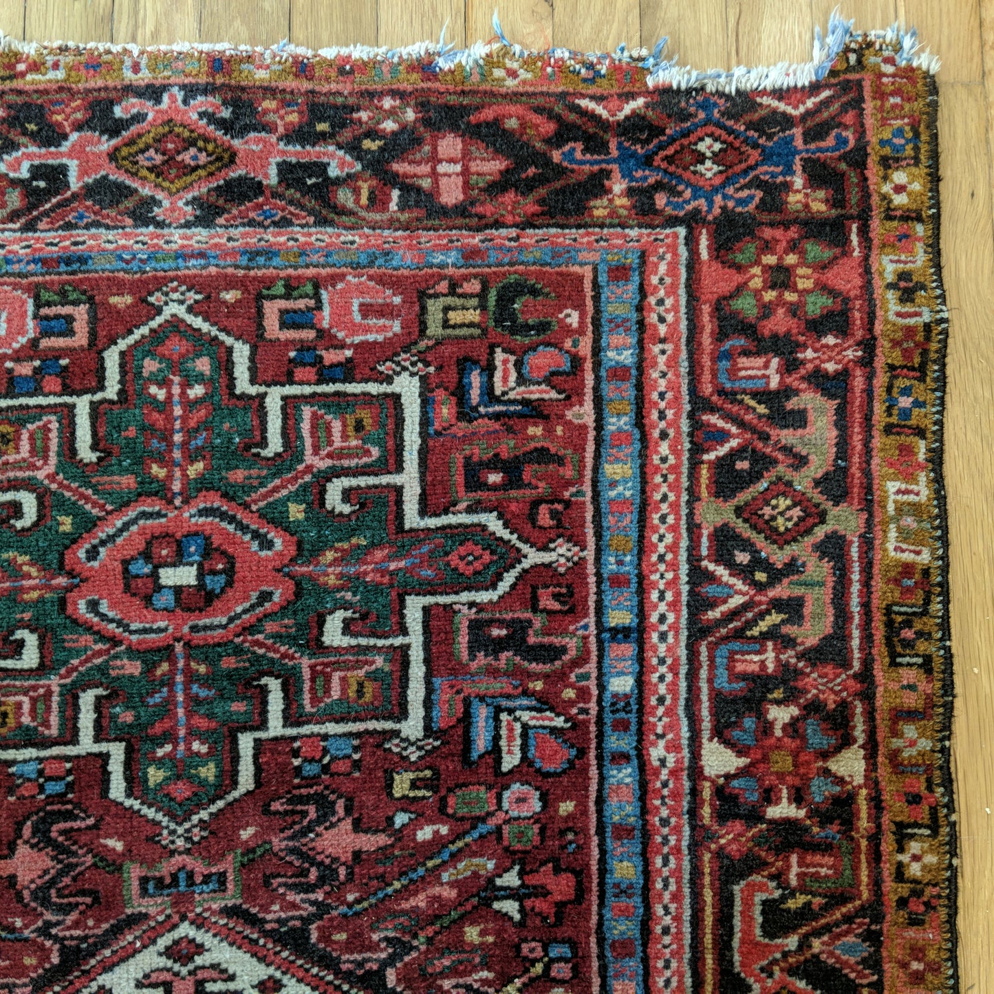 Vintage Rug, 3' 2 x 4' 7 Red Tribal
