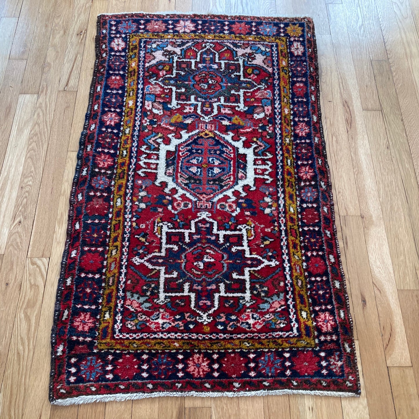 Vintage Rug, 2' 5 x 4' Red