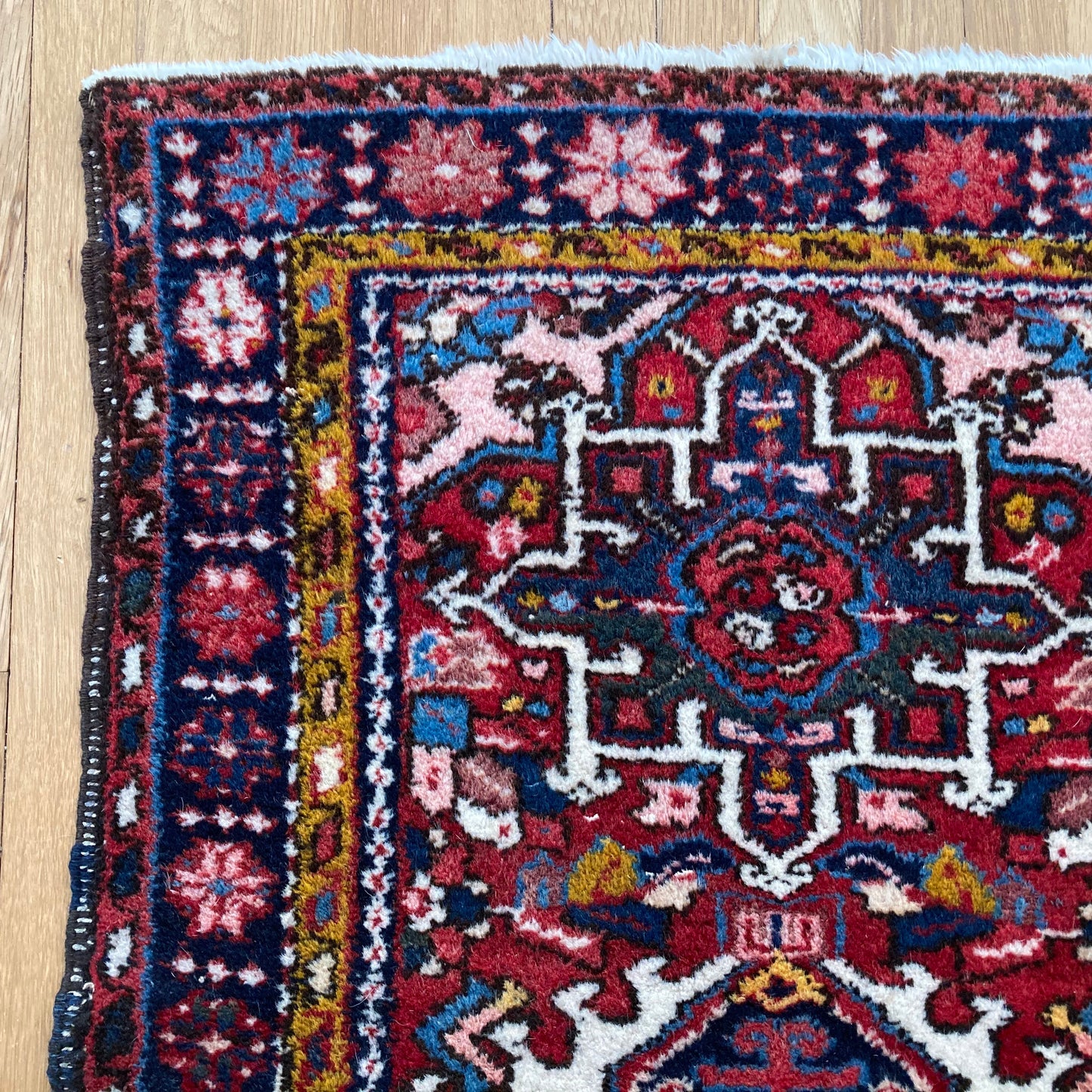 Vintage Rug, 2' 5 x 4' Red