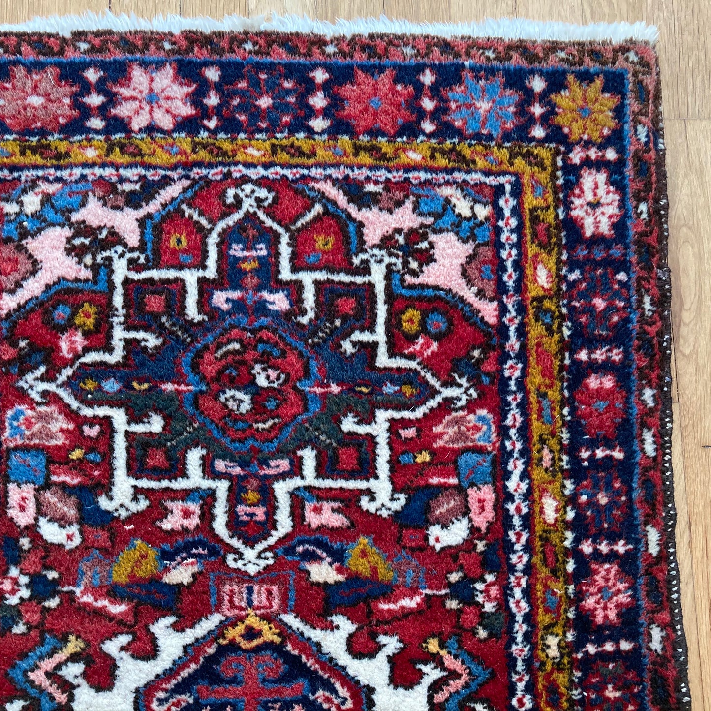 Vintage Rug, 2' 5 x 4' Red