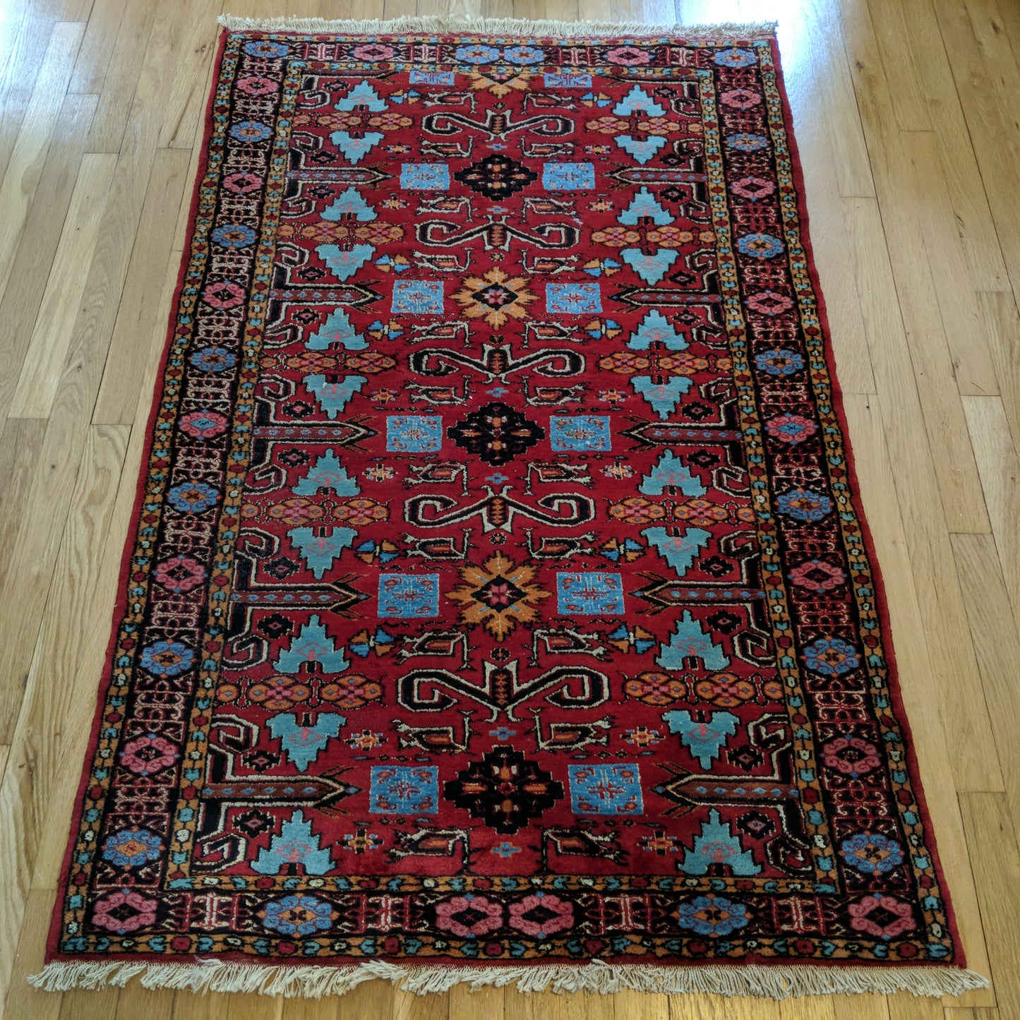 Tribal Rug, 3' 3 x 5' 3 Red
