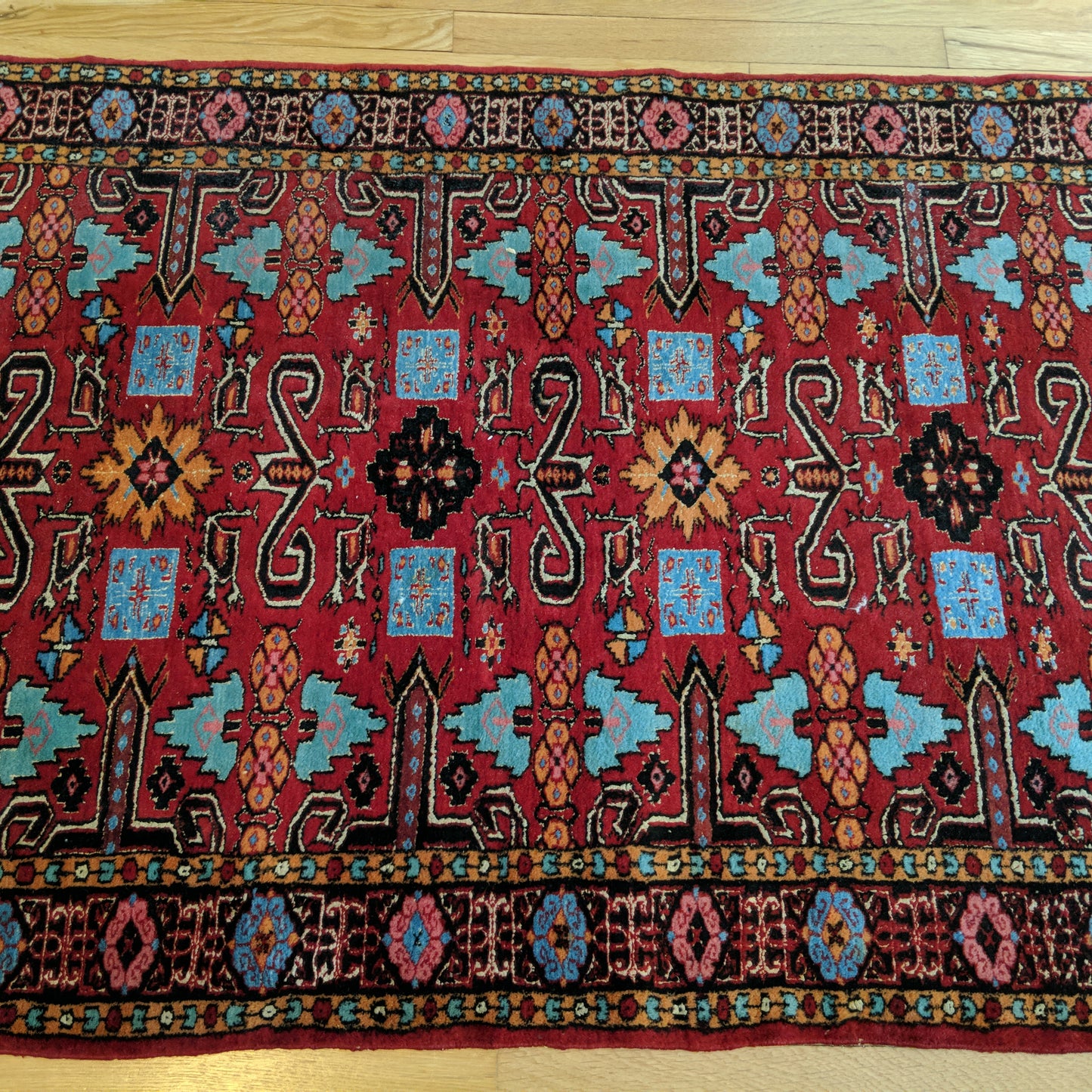 Tribal Rug, 3' 3 x 5' 3 Red