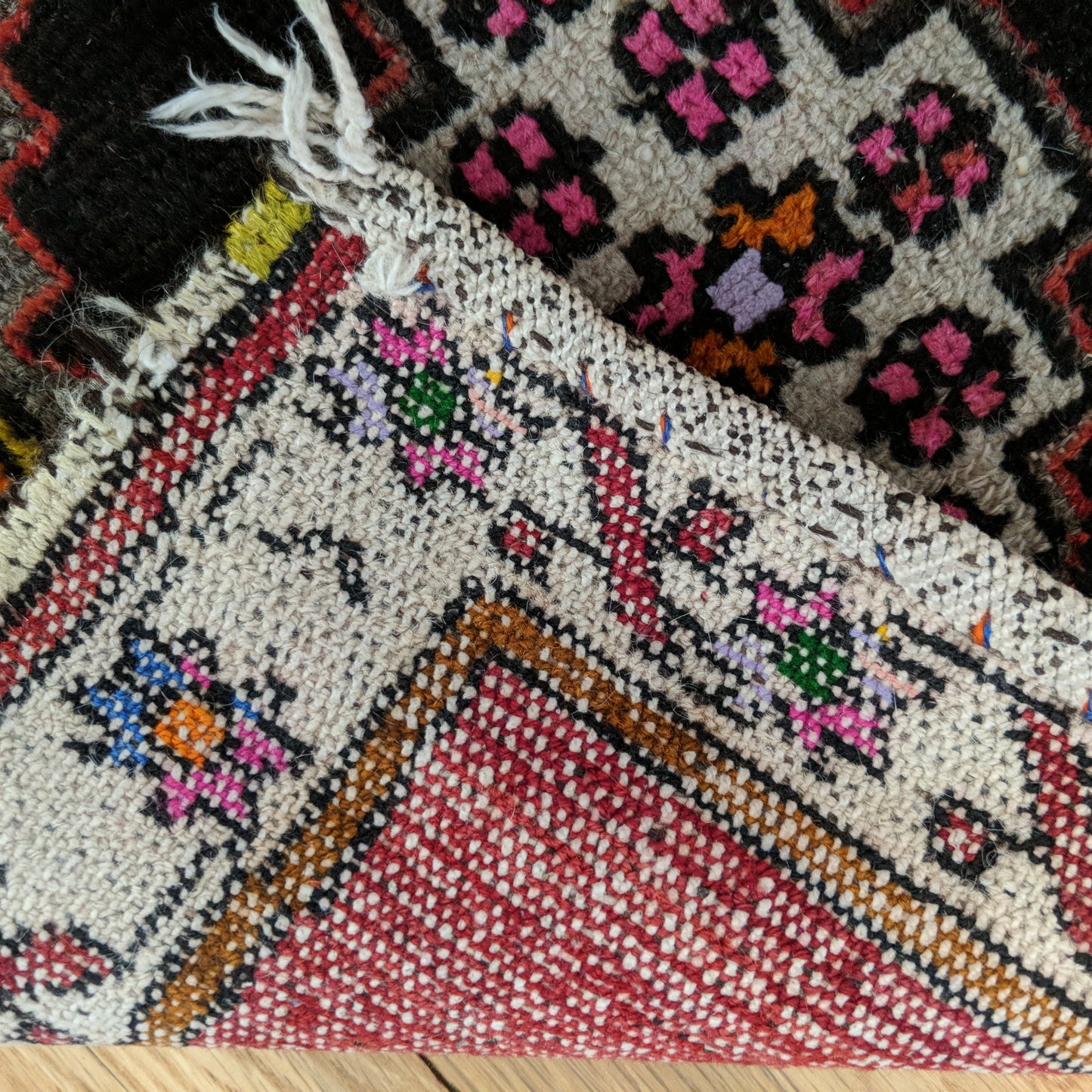 Turkish Rug, 1' 10 x 3' 1 Red Yastik