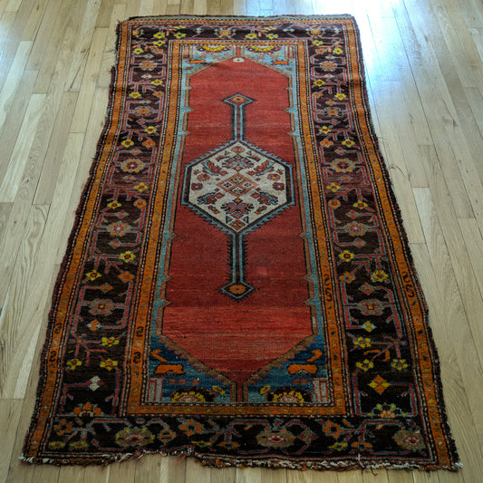 Turkish Rug, 3' 5 x 6' Red