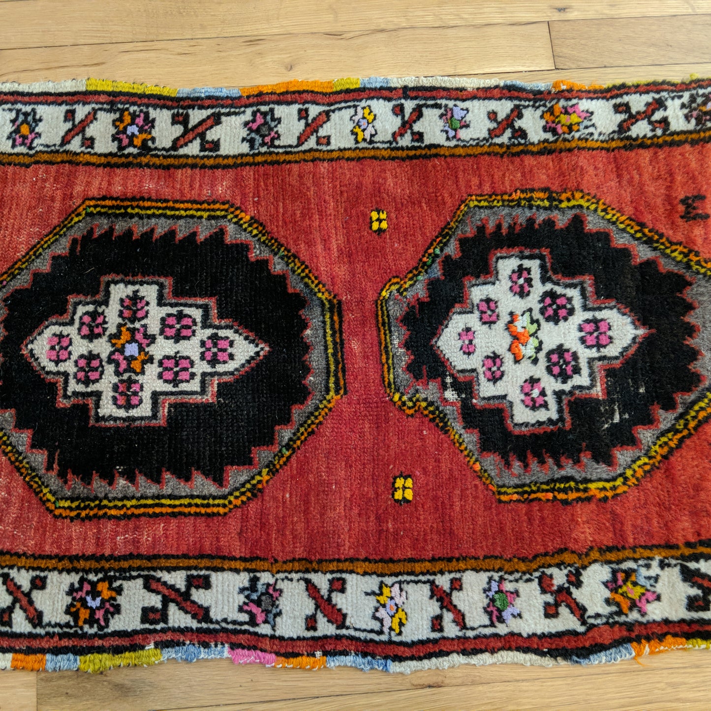 Turkish Rug, 1' 10 x 3' 1 Red Yastik