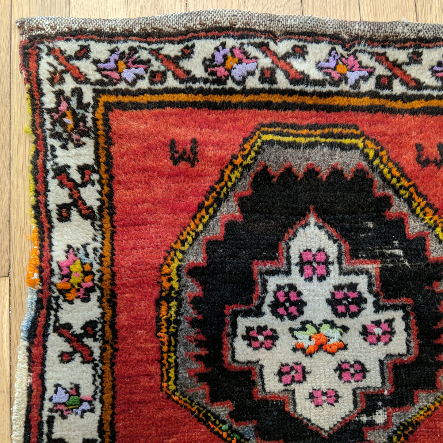 Turkish Rug, 1' 10 x 3' 1 Red Yastik
