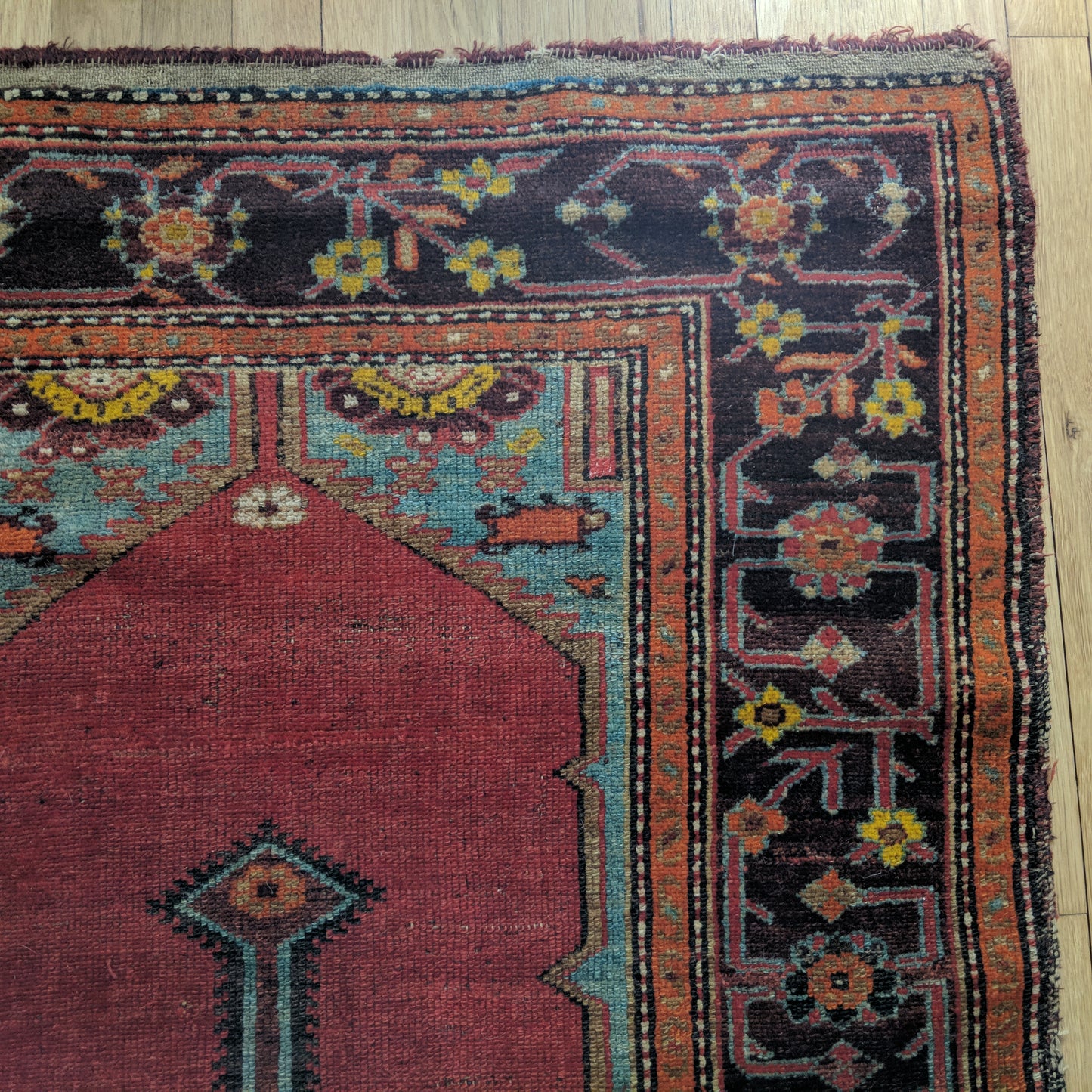 Turkish Rug, 3' 5 x 6' Red