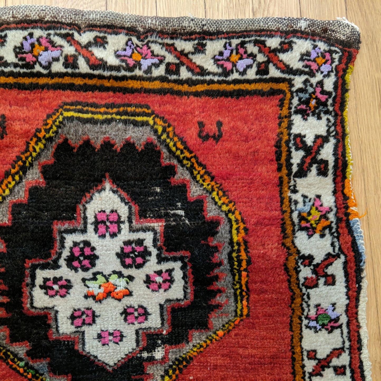 Turkish Rug, 1' 10 x 3' 1 Red Yastik