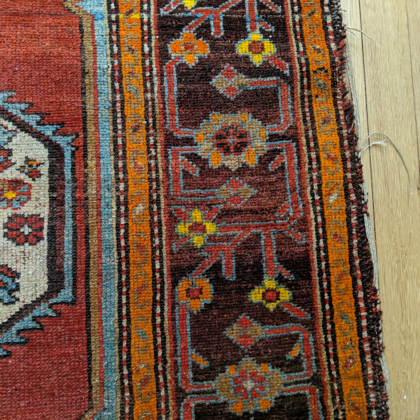 Turkish Rug, 3' 5 x 6' Red