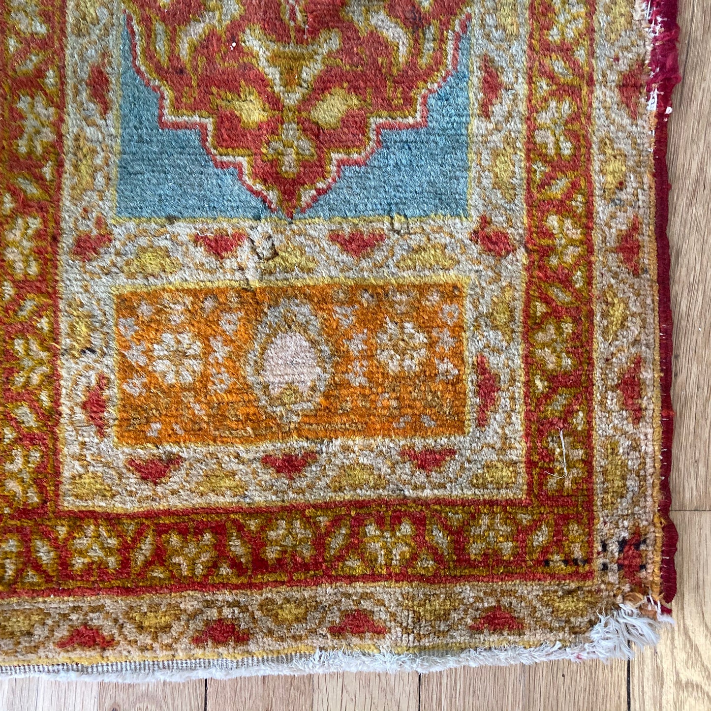 Turkish Rug, 1' 4 x 2' 11 Beige Yastik