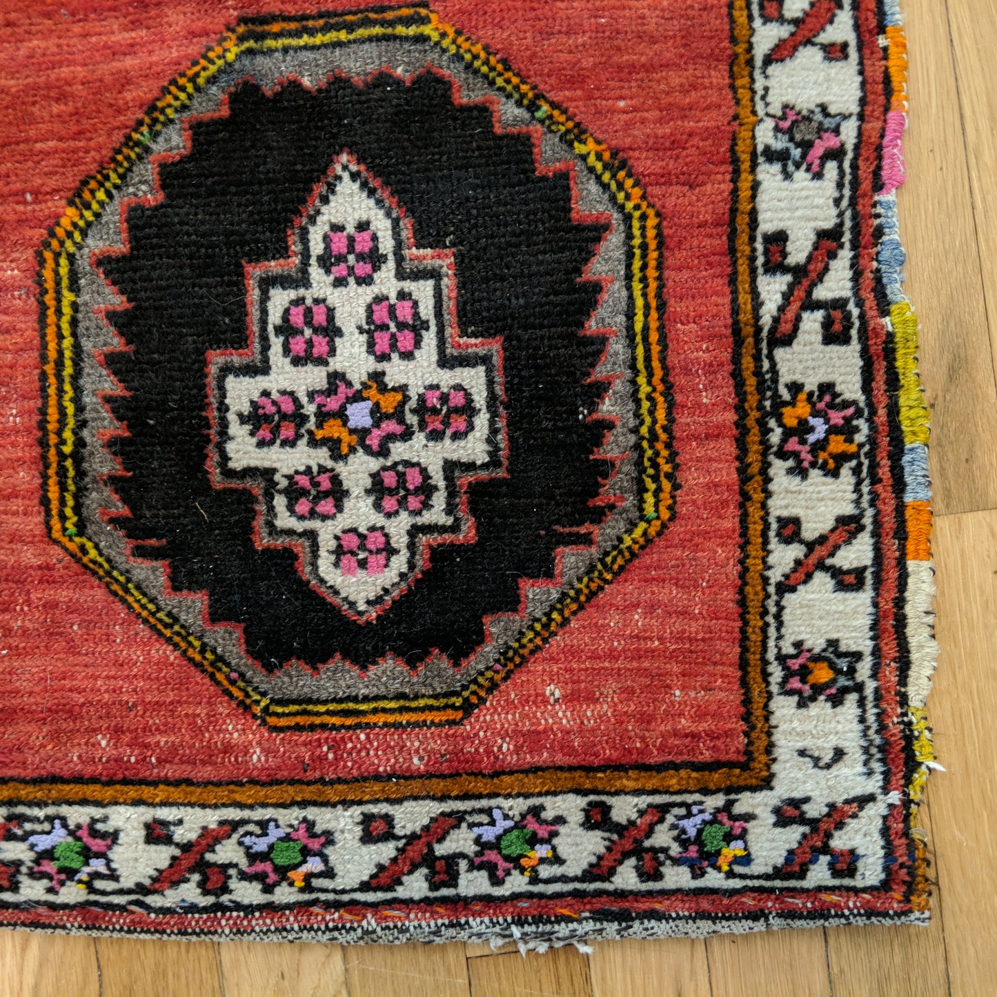 Turkish Rug, 1' 10 x 3' 1 Red Yastik