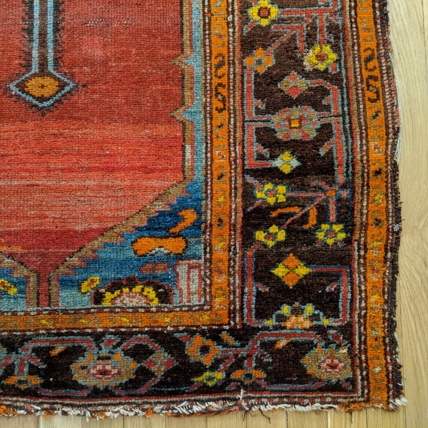 Turkish Rug, 3' 5 x 6' Red