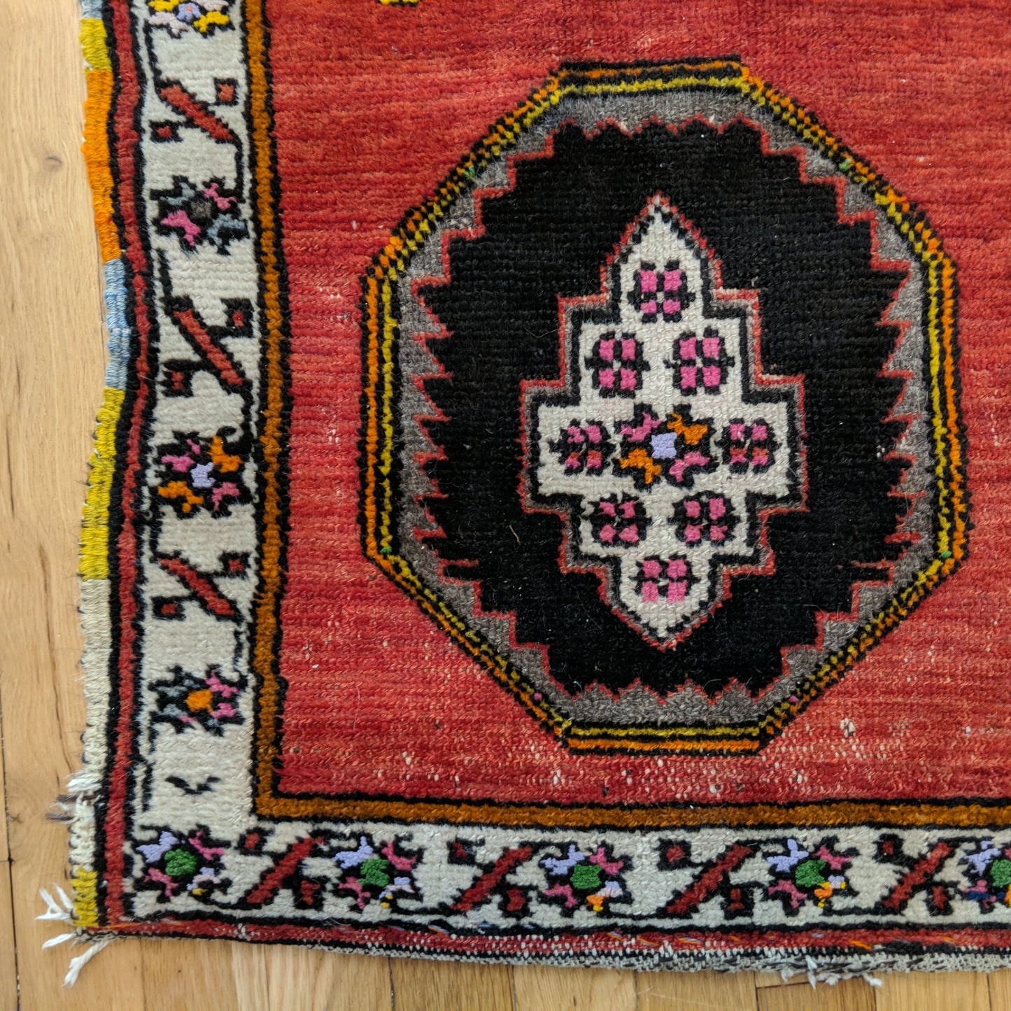 Turkish Rug, 1' 10 x 3' 1 Red Yastik