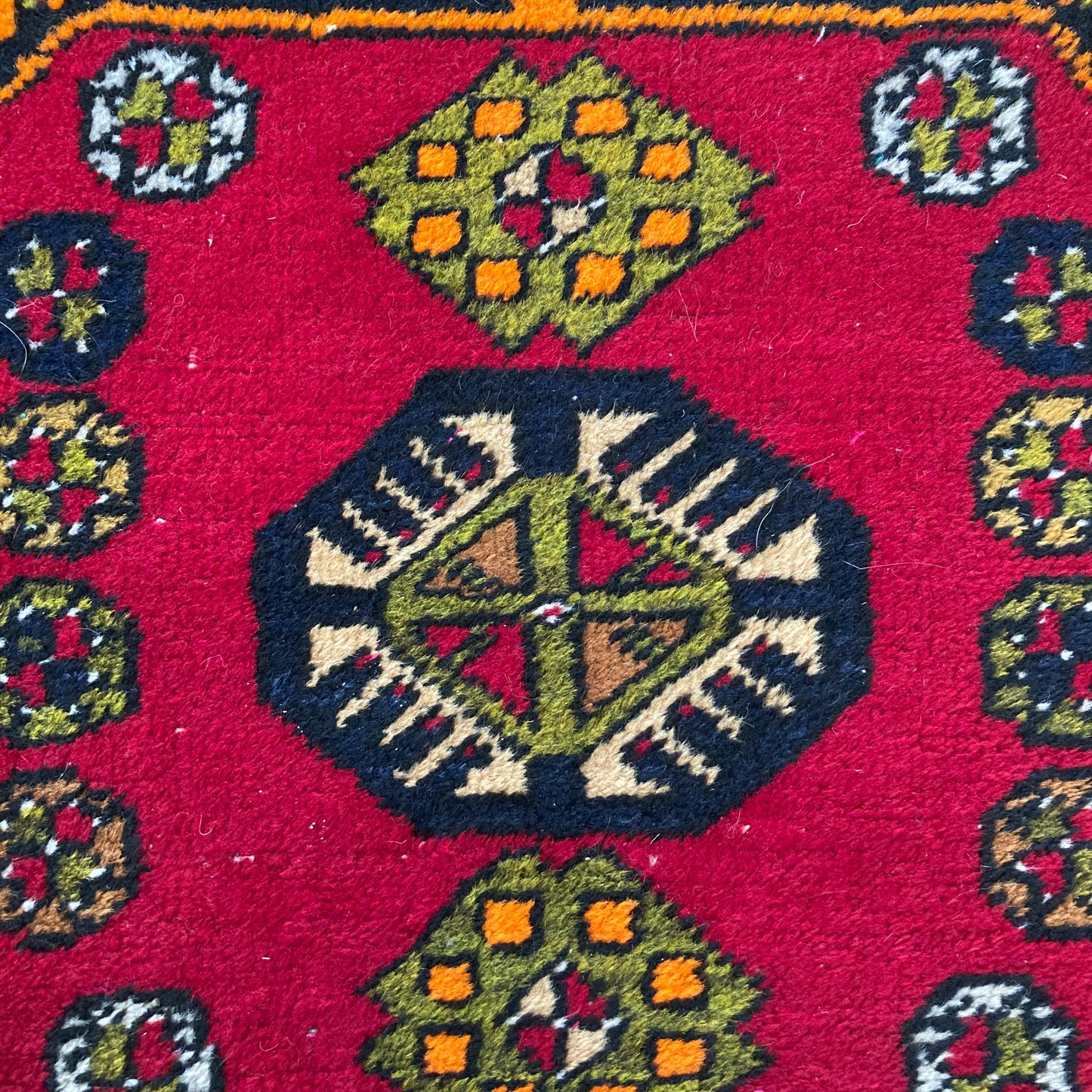 Turkish Rug, 1' 9 x 3' Red Yastik