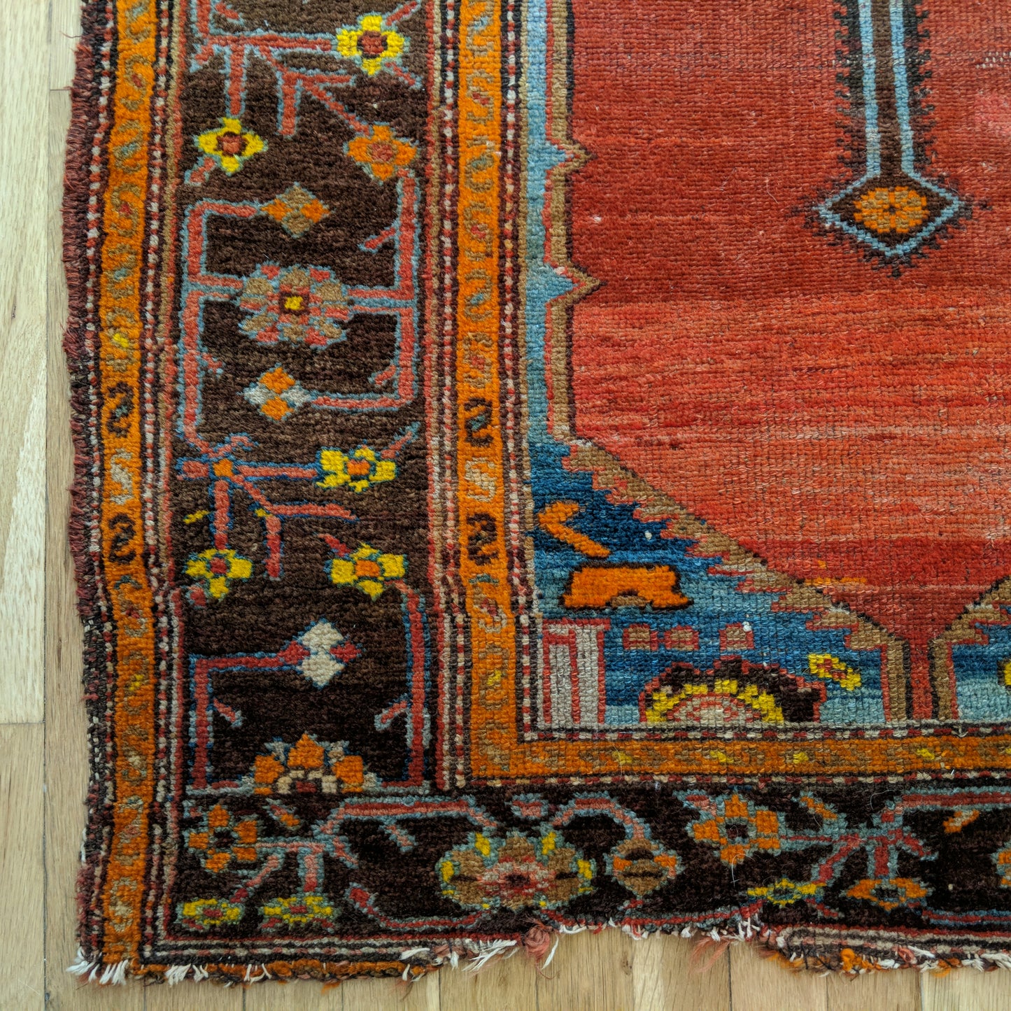 Turkish Rug, 3' 5 x 6' Red