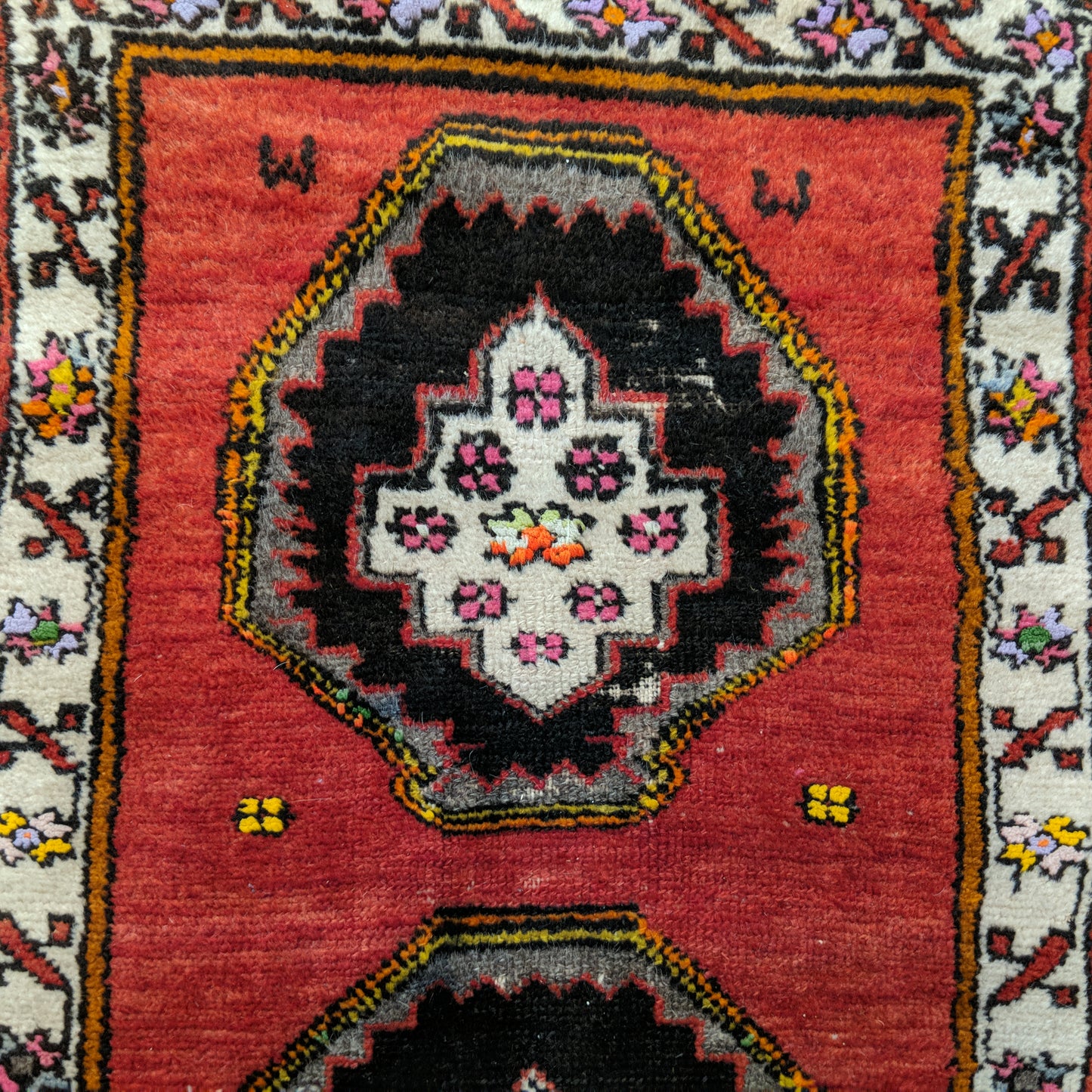 Turkish Rug, 1' 10 x 3' 1 Red Yastik