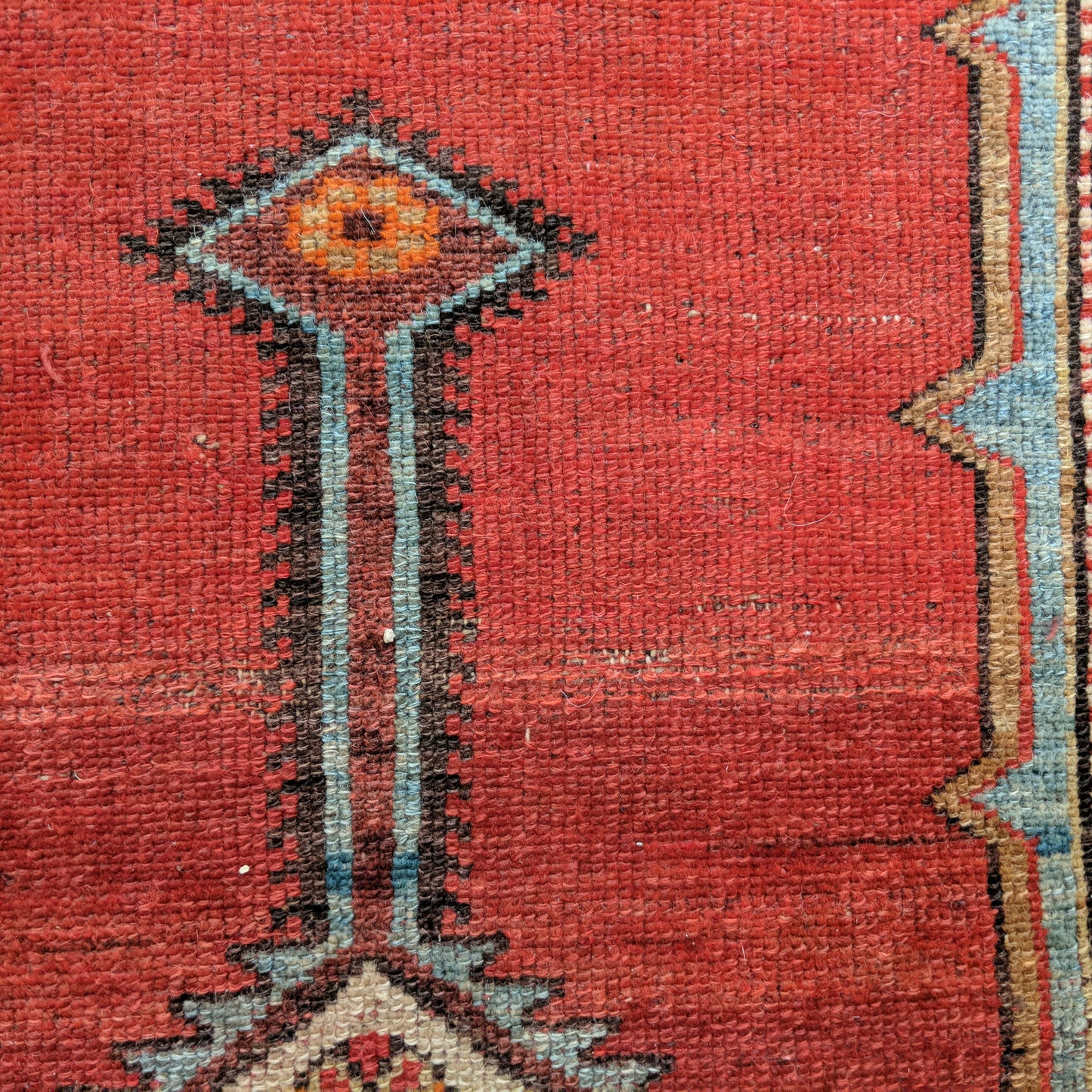 Turkish Rug, 3' 5 x 6' Red