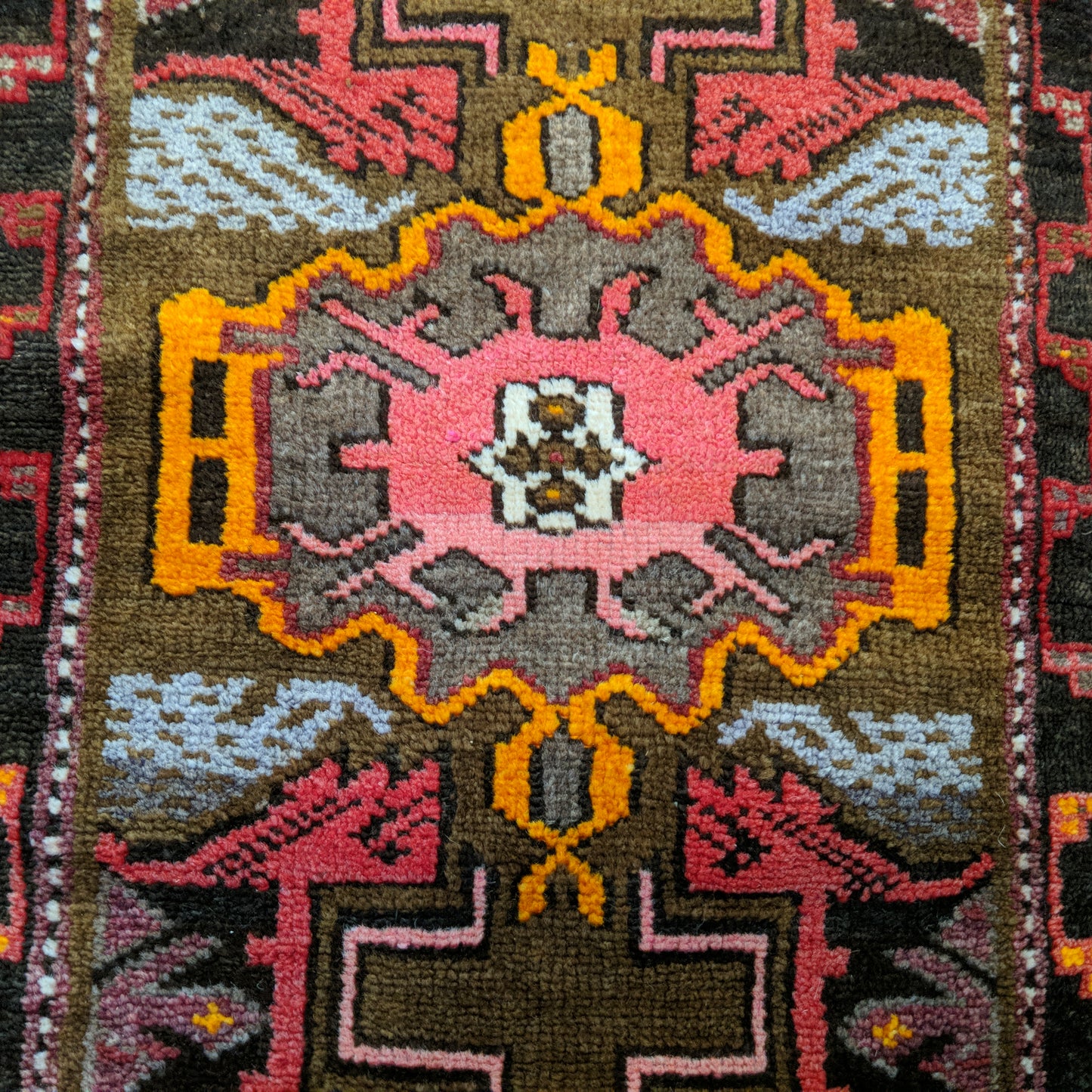 Turkish Rug, 1' 7 x 2' 8 Olive Yastik