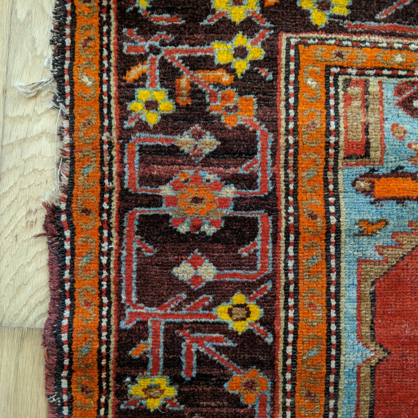 Turkish Rug, 3' 5 x 6' Red