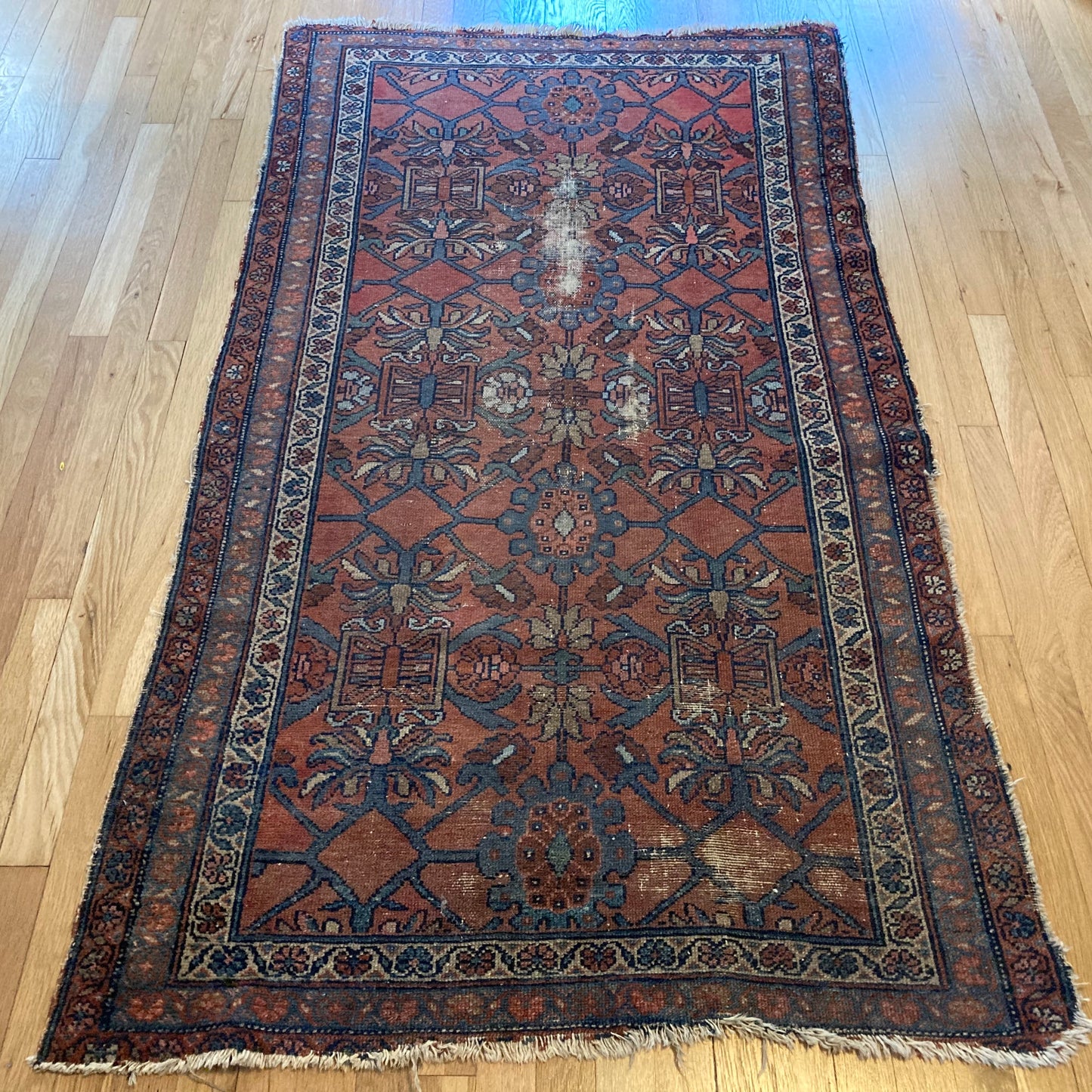 Vintage Rug, 3' 4 x 6' 1 Red Brown