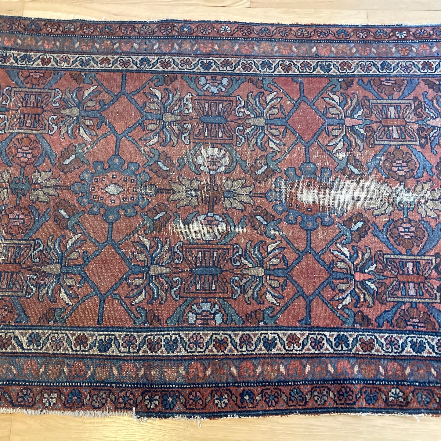 Vintage Rug, 3' 4 x 6' 1 Red Brown