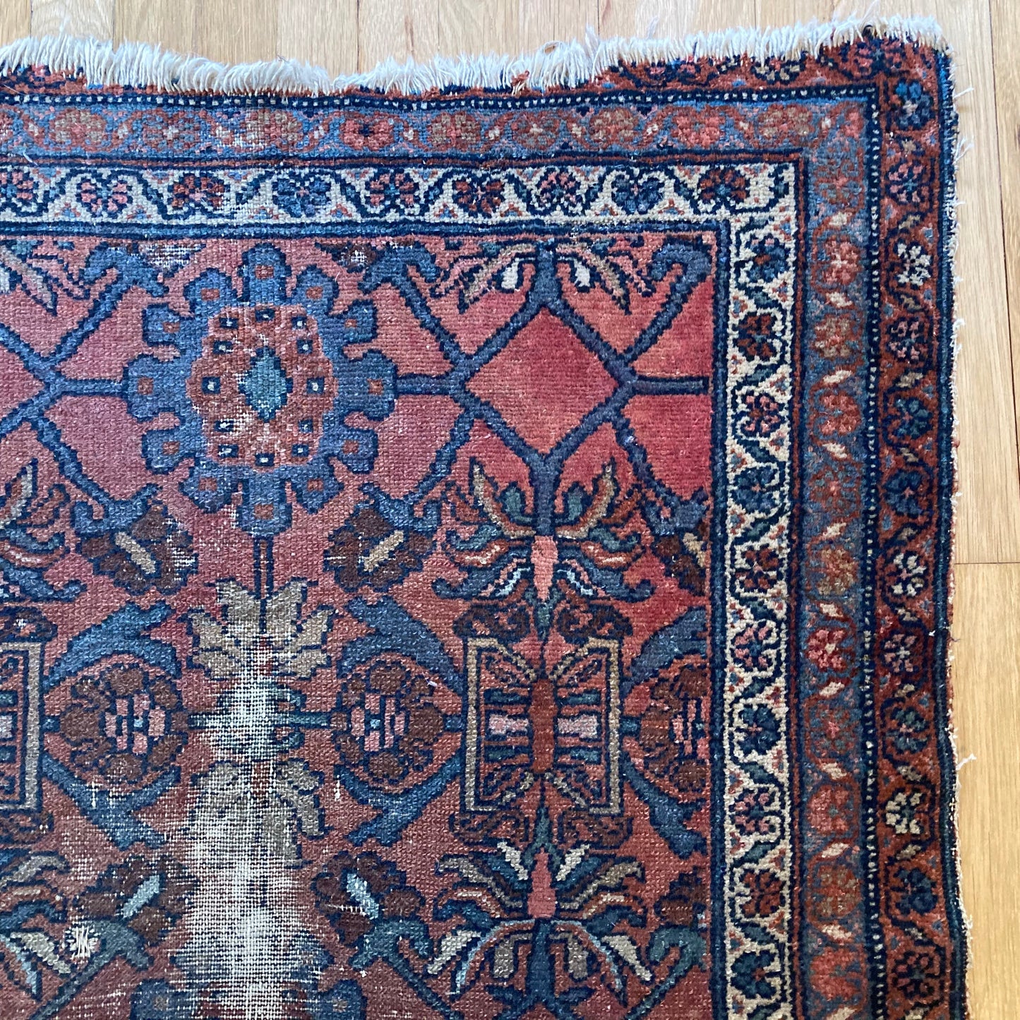 Vintage Rug, 3' 4 x 6' 1 Red Brown