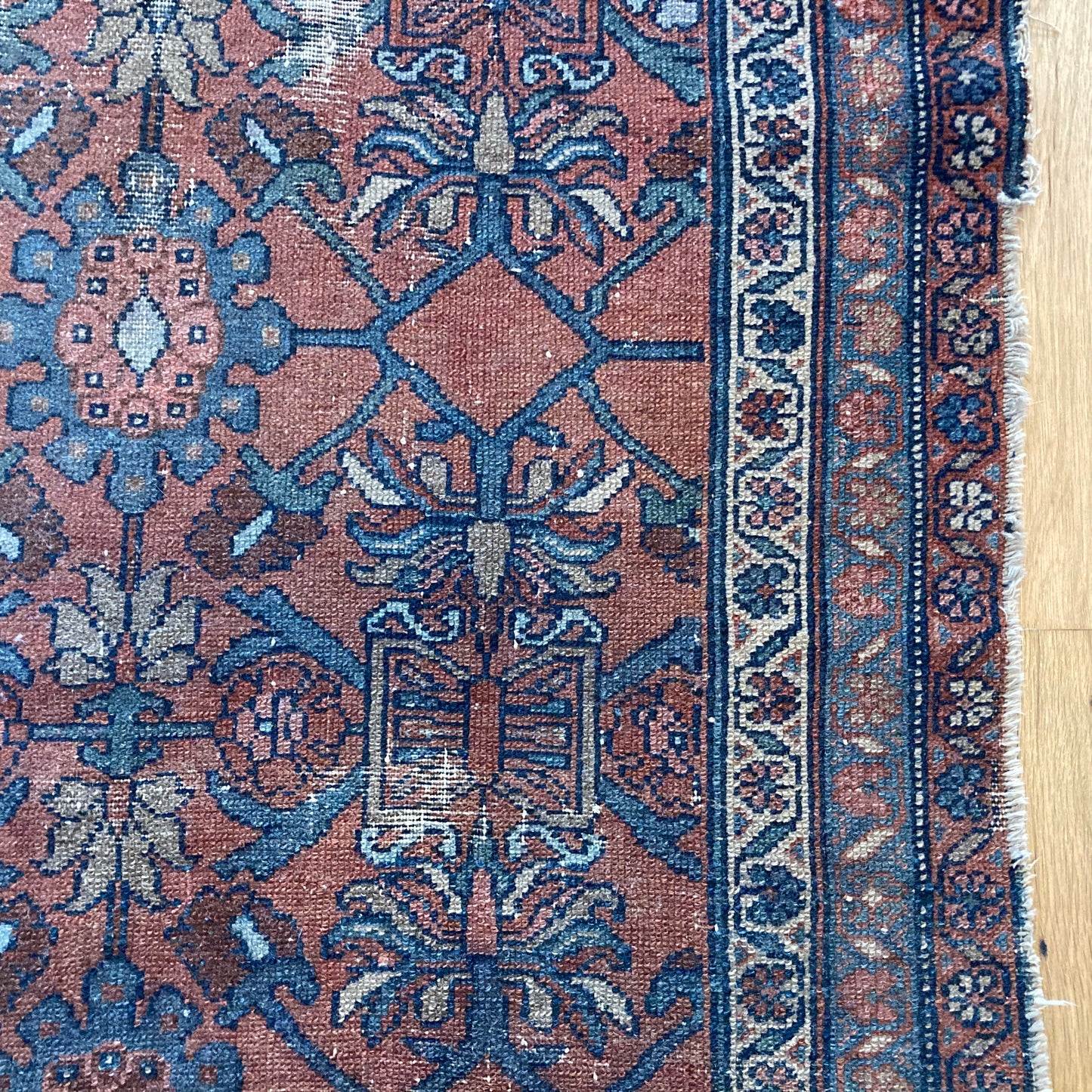 Vintage Rug, 3' 4 x 6' 1 Red Brown
