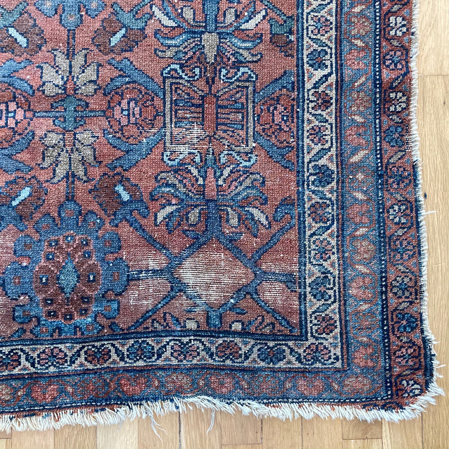 Vintage Rug, 3' 4 x 6' 1 Red Brown