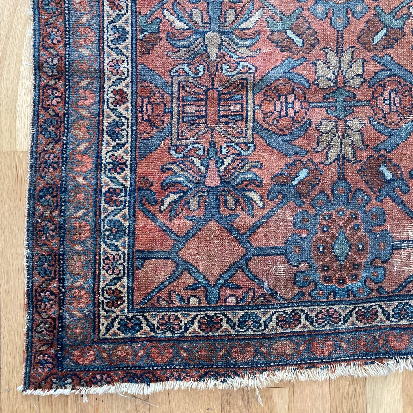Vintage Rug, 3' 4 x 6' 1 Red Brown