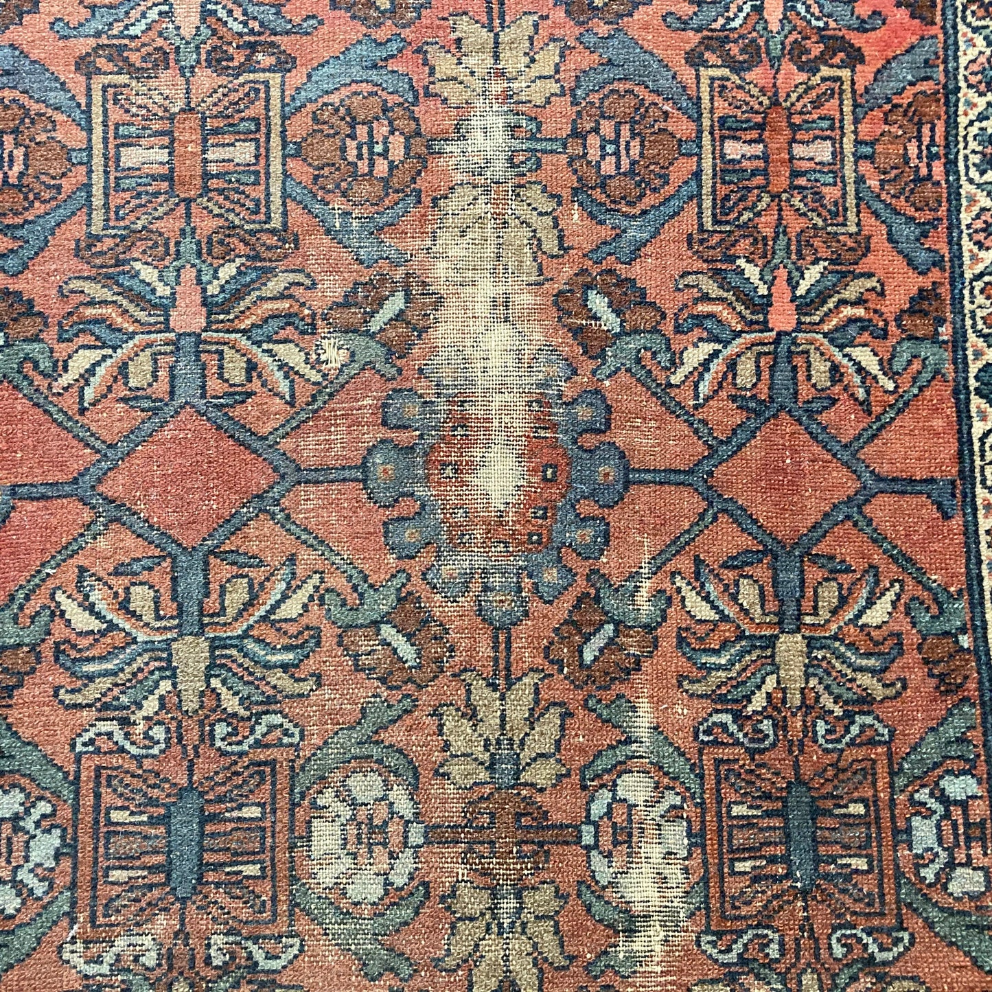Vintage Rug, 3' 4 x 6' 1 Red Brown