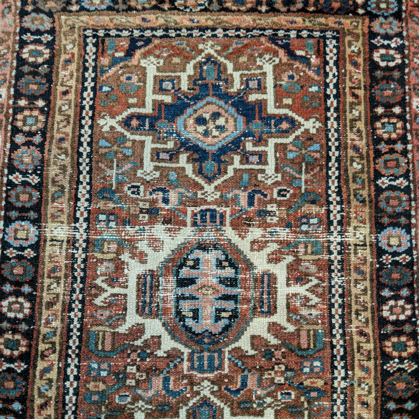 Vintage Rug, 2' 1 x 2' 10 Red