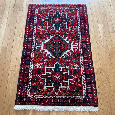 Vintage Rug, 2' 6 x 4' 4 Red