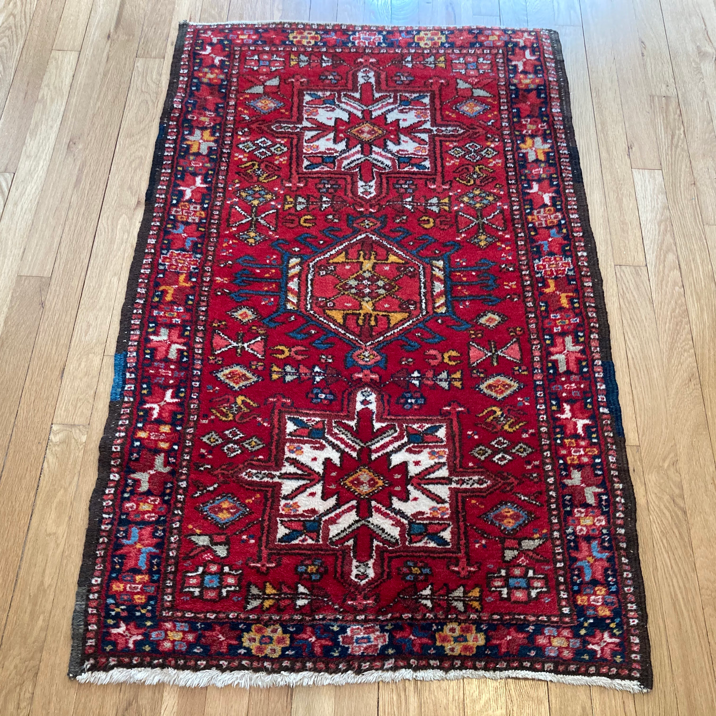 Vintage Rug, 2' 8 x 4' 3 Red