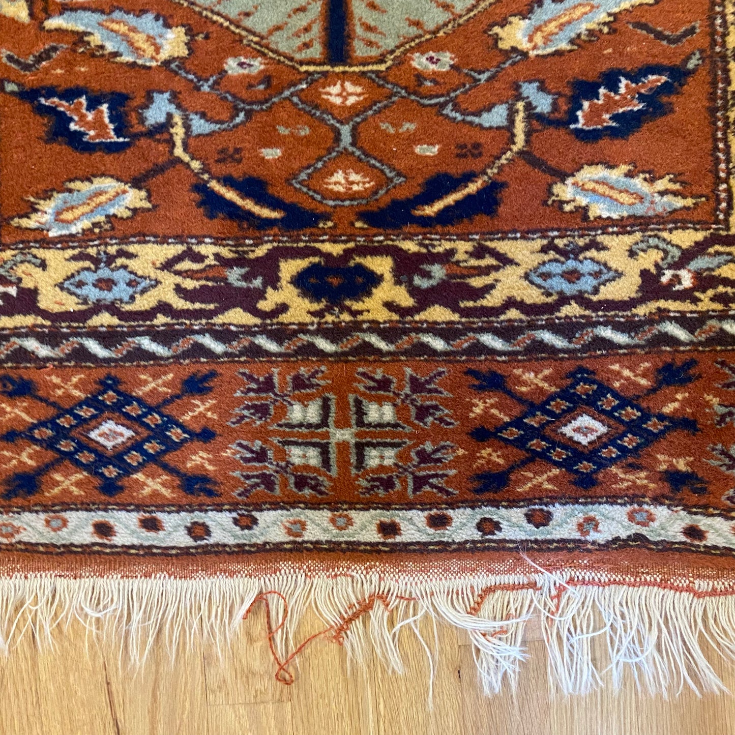 Vintage Rug, 4' x 5' 5 Soft Green