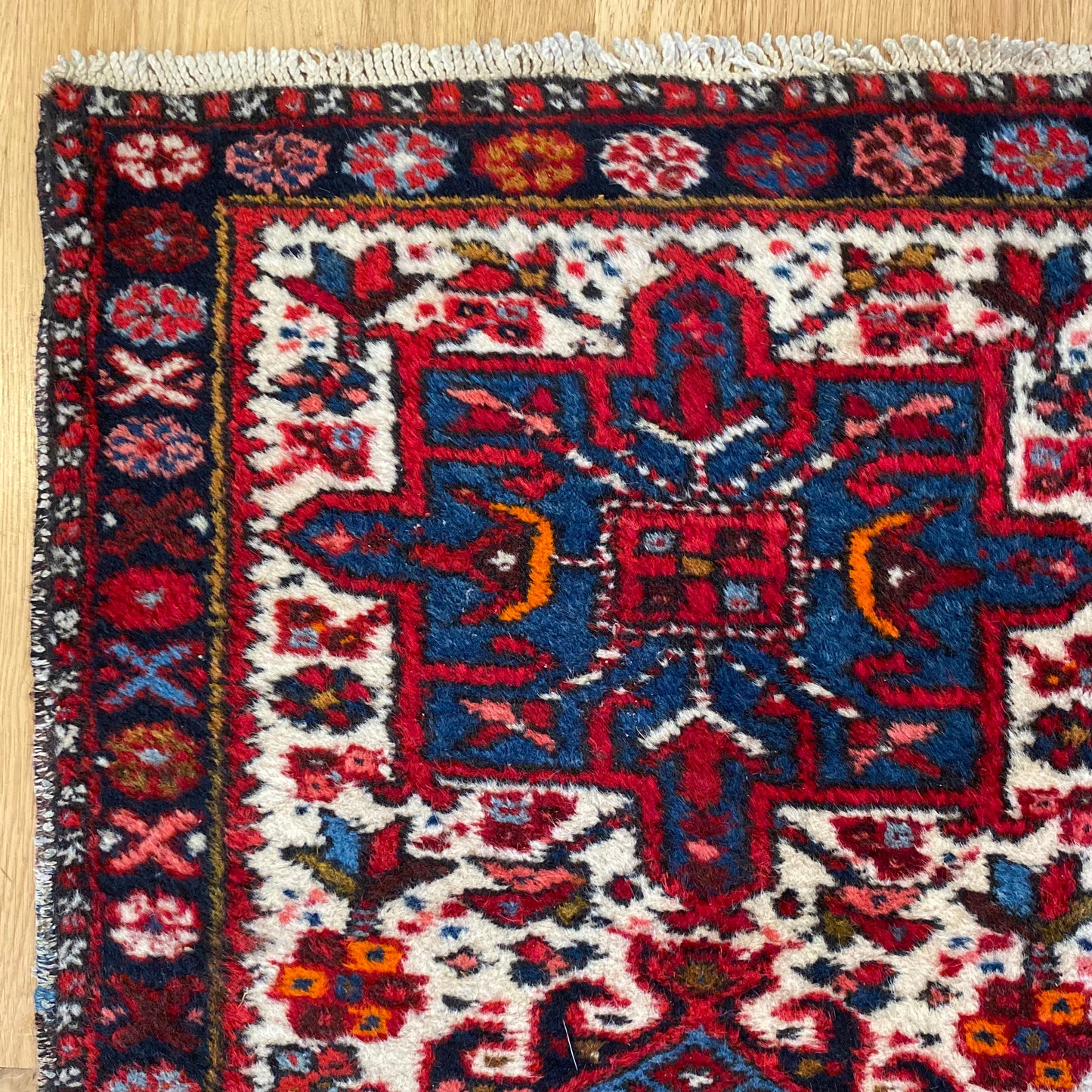 Vintage Rug, 2' 1 x 5' 9 White