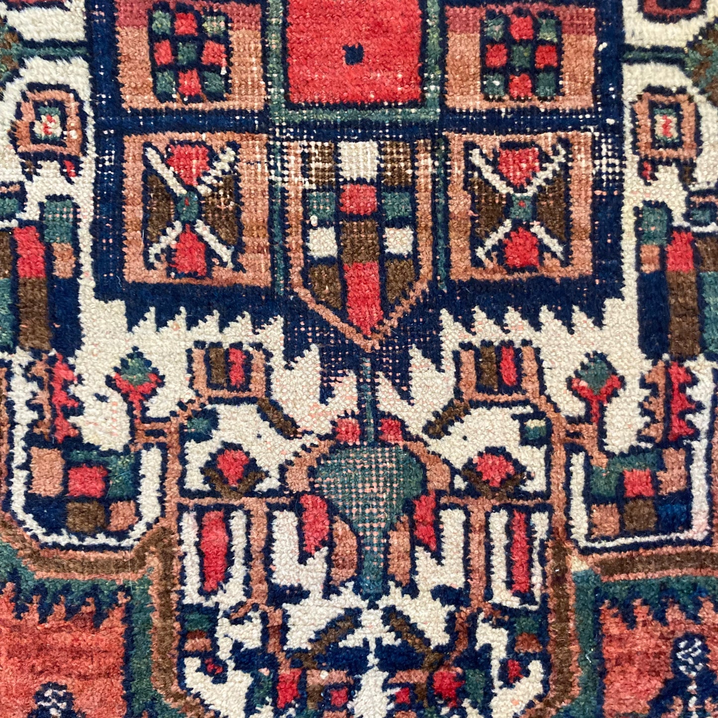Vintage Rug, 3' 5 x 4' 5 Red