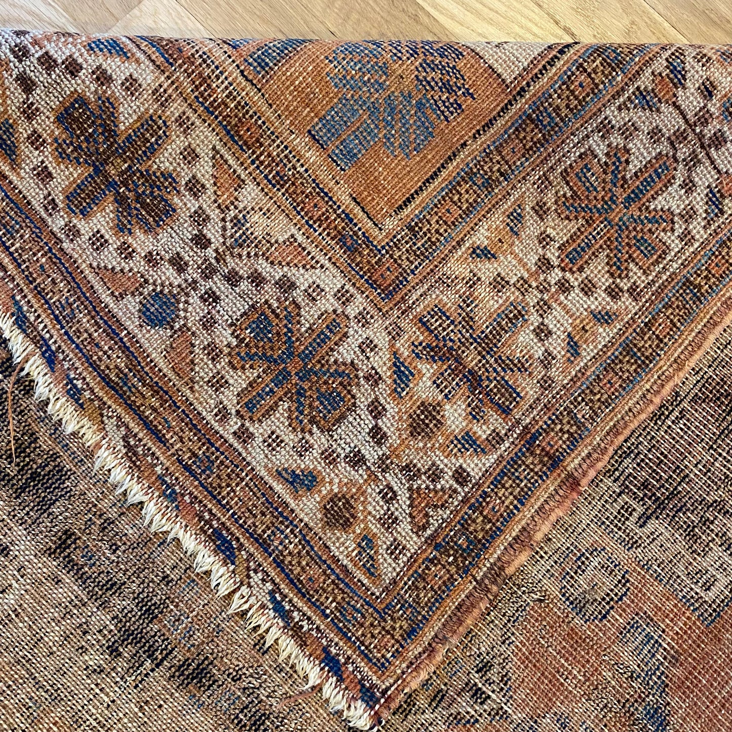 Antique Rug, 4' x 6' Navy