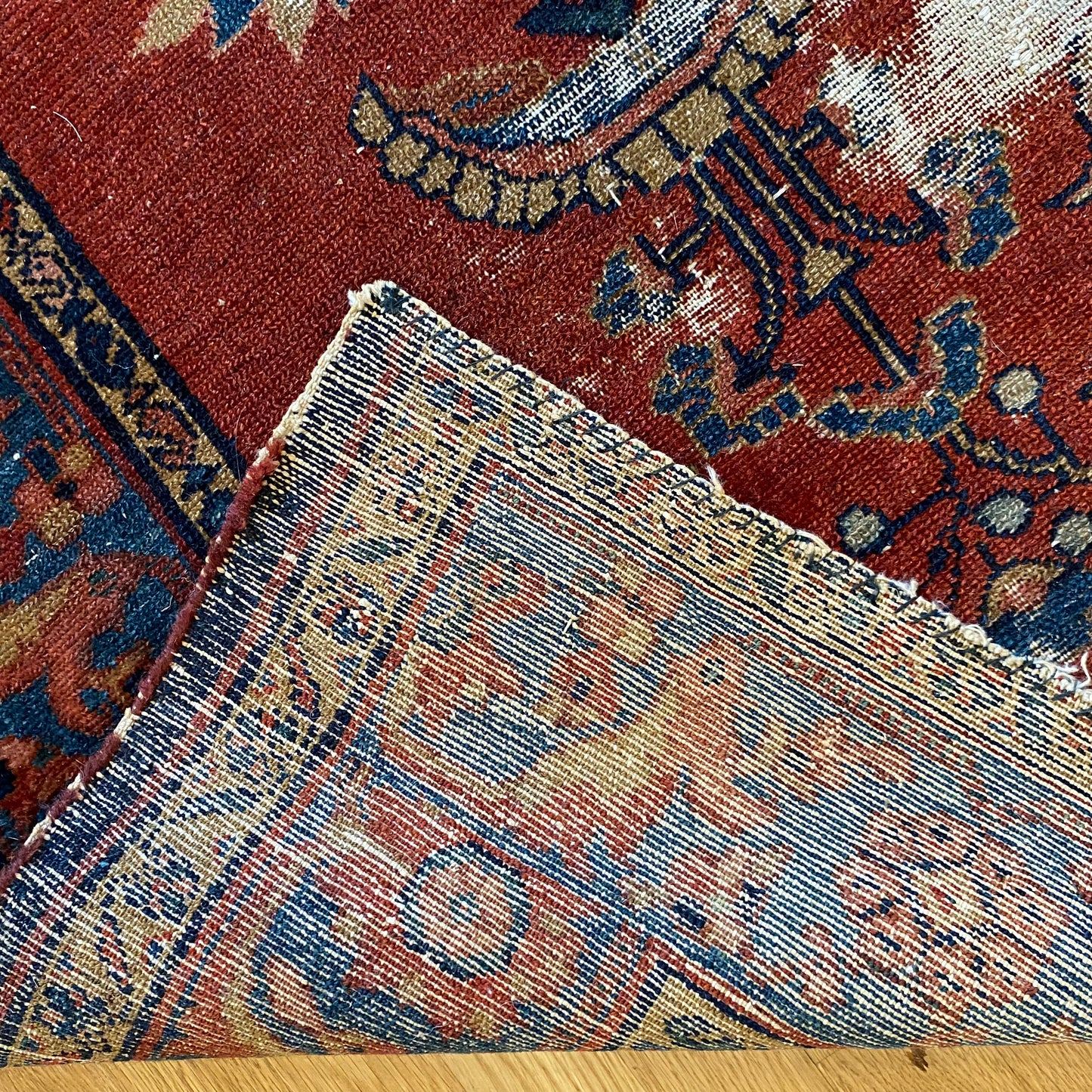 Vintage Rug, 5' x 6' 6 Dark Pink