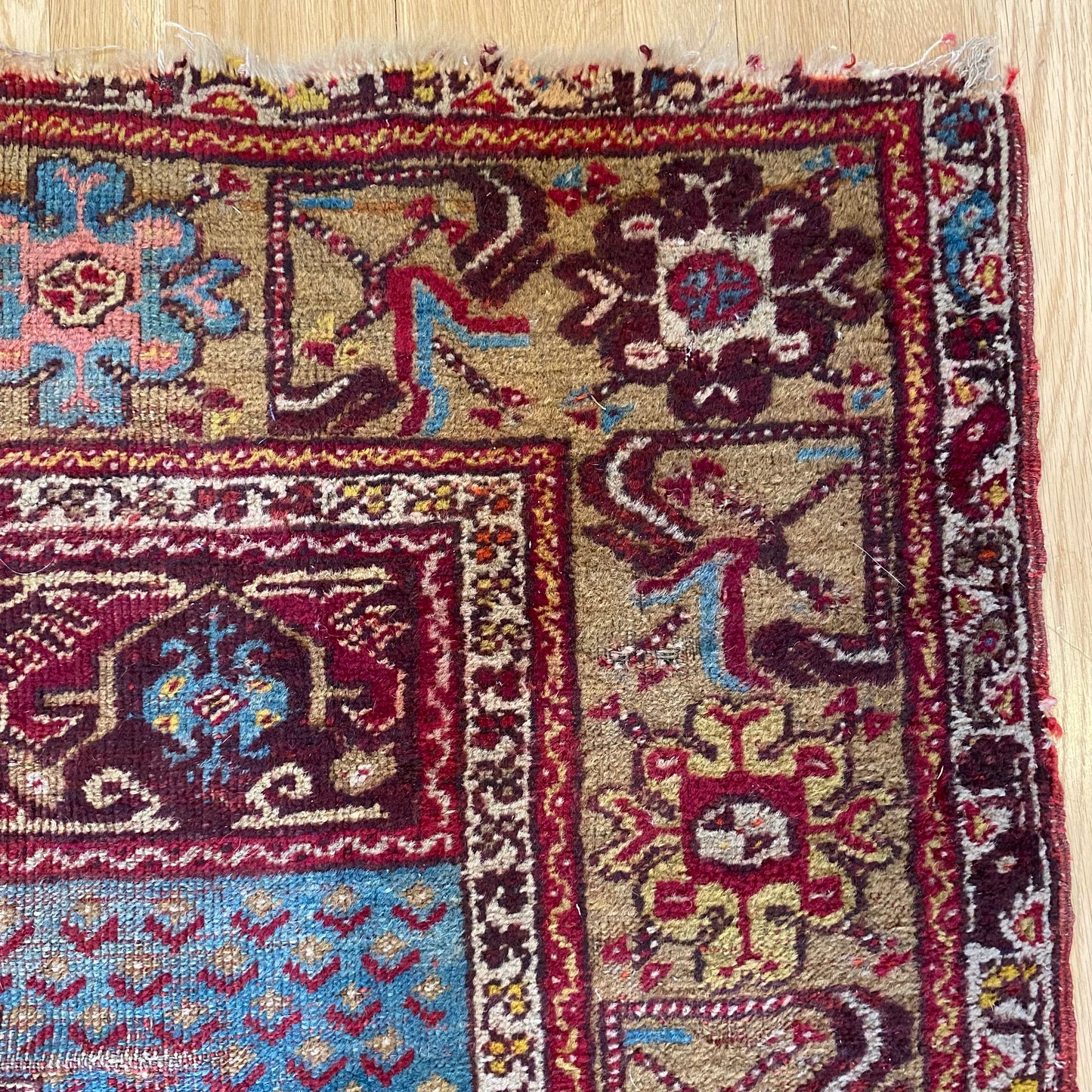 Vintage Rug, 3' 5 x 5' 4 Red