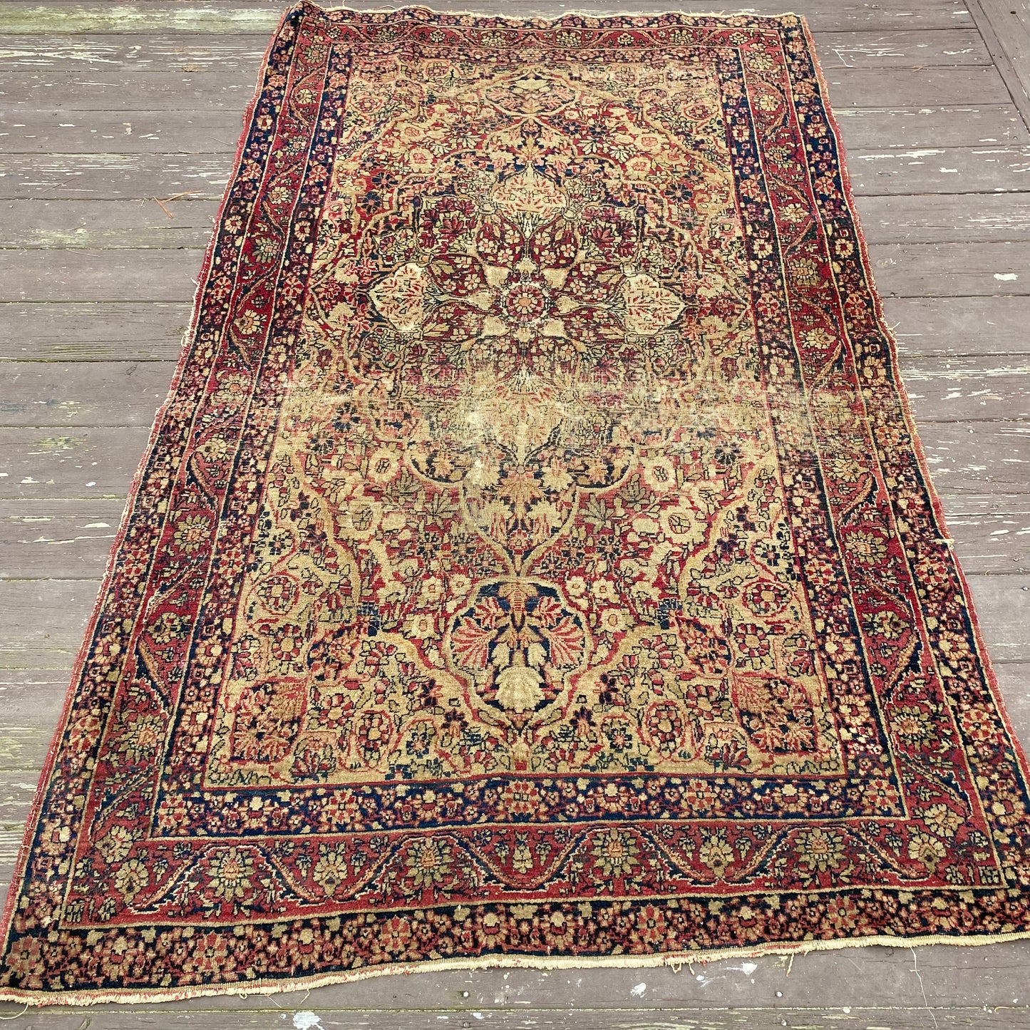 Antique Rug, 4' x 6' 9 Magenta