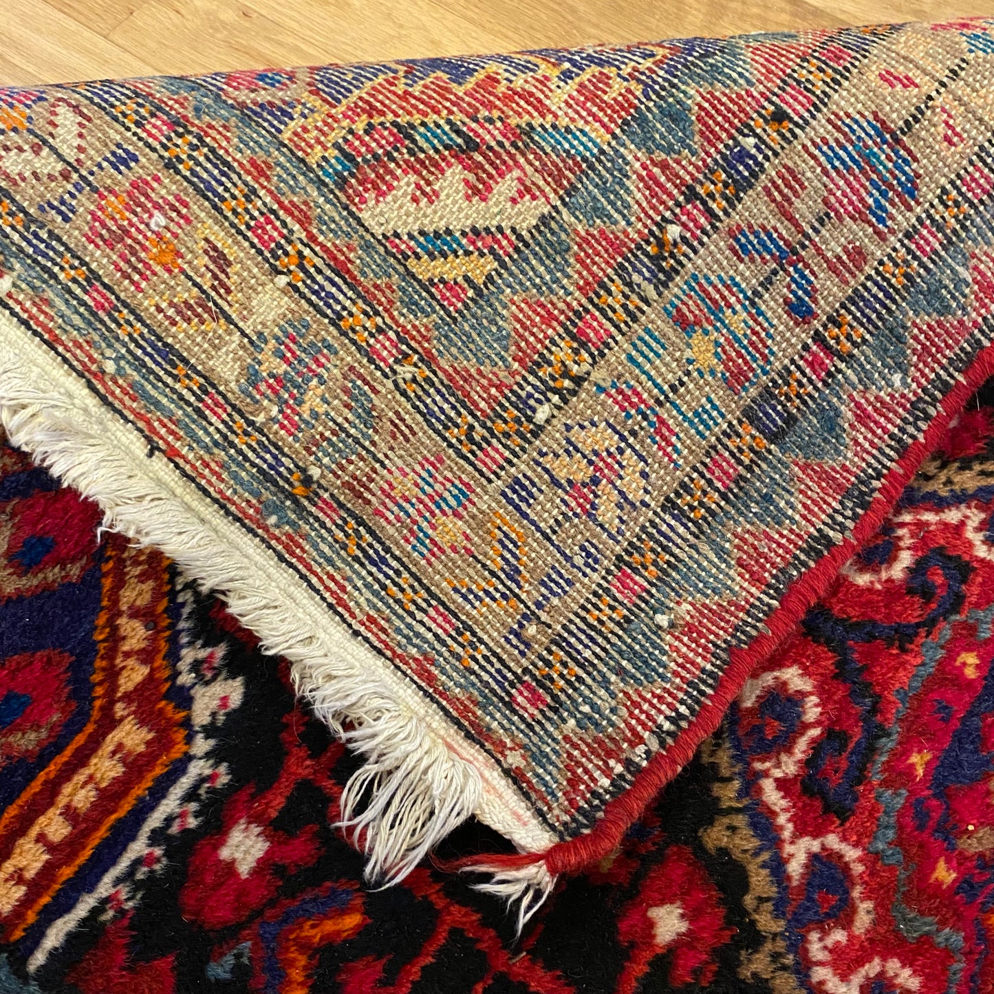 Vintage Rug, 2' 9 x 4' 2 Dark Blue